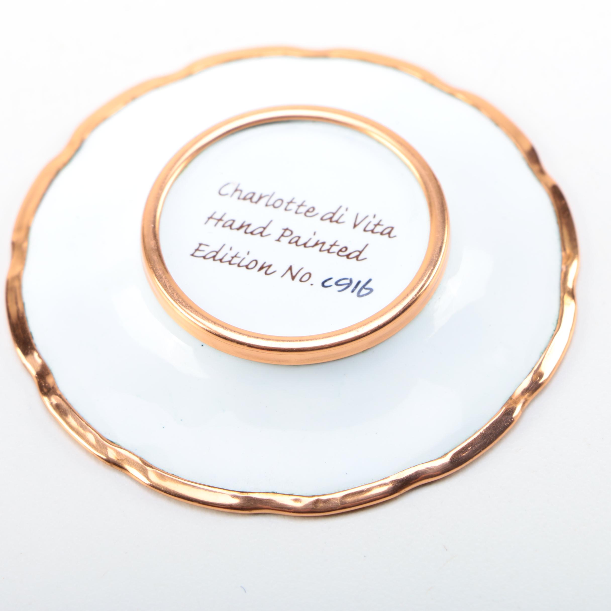 Antique Nippon Scent Bottle with Limoges Miniatures and Charlotte di Vita