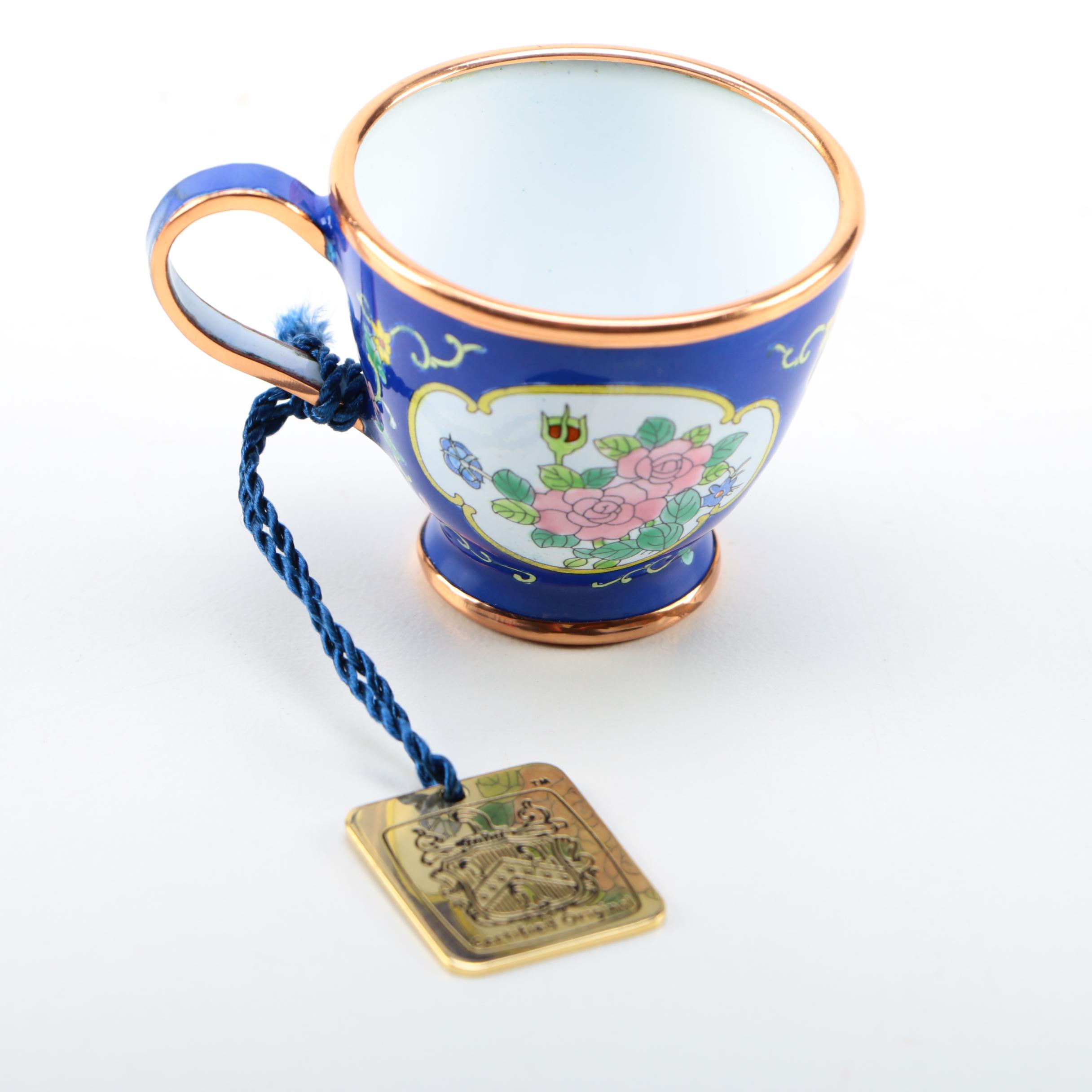 Antique Nippon Scent Bottle with Limoges Miniatures and Charlotte di Vita