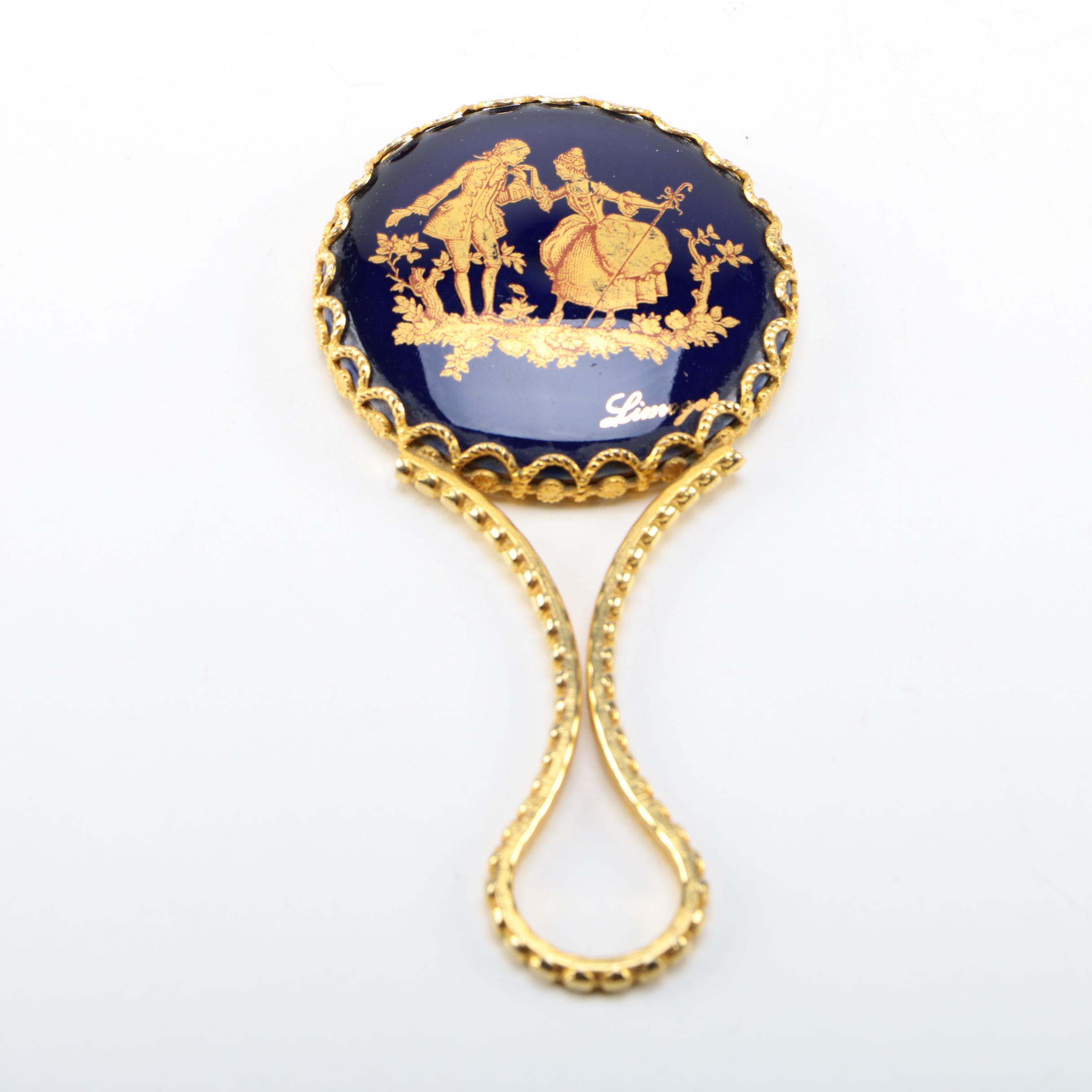 Antique Nippon Scent Bottle with Limoges Miniatures and Charlotte di Vita