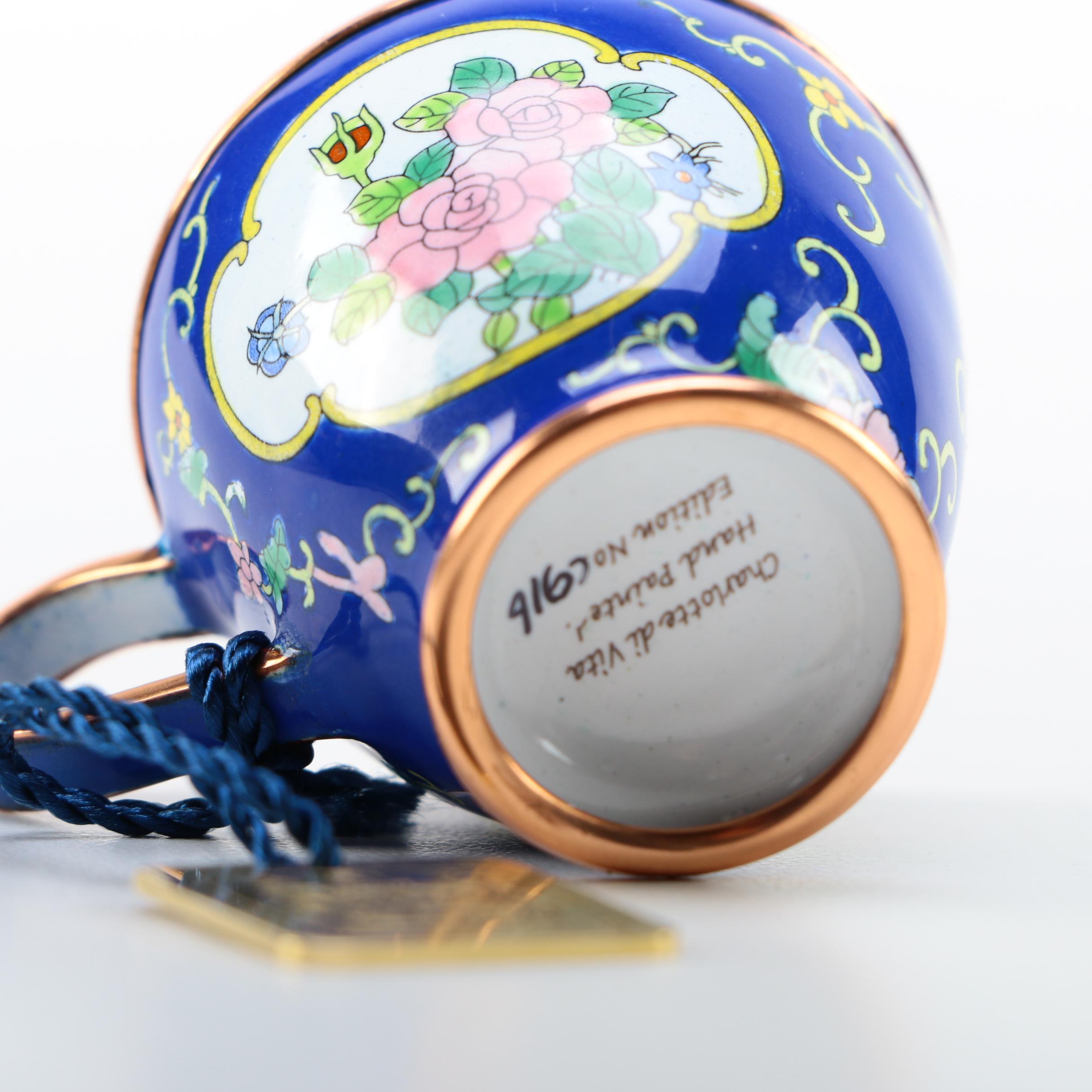 Antique Nippon Scent Bottle with Limoges Miniatures and Charlotte di Vita