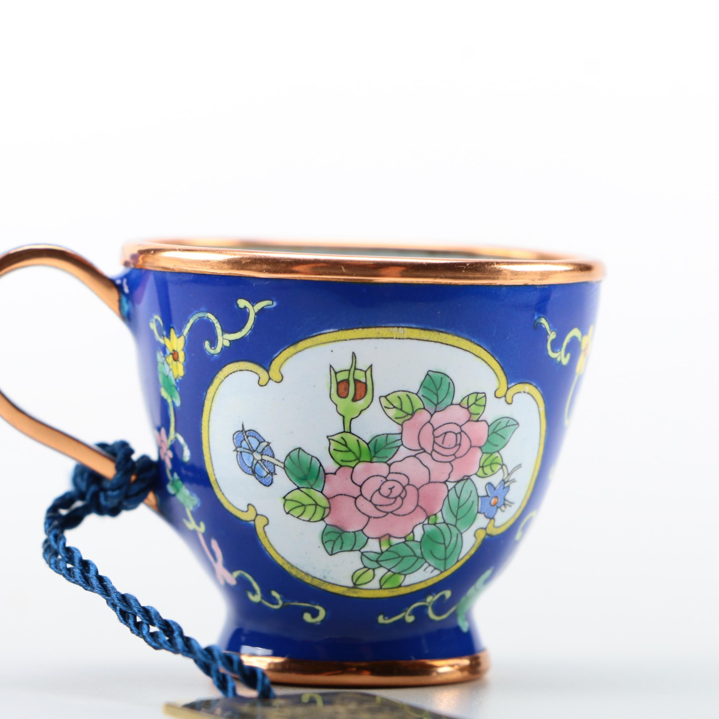 Antique Nippon Scent Bottle with Limoges Miniatures and Charlotte di Vita