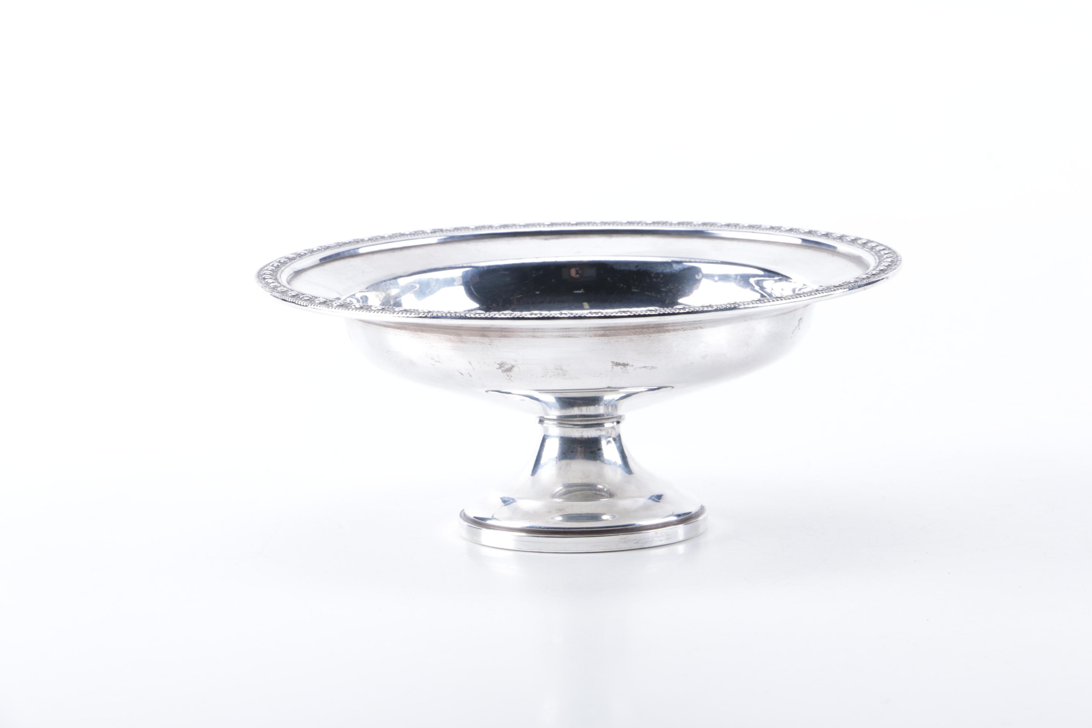 Mueck-Carey Co. Weighted Sterling Silver Footed Dish