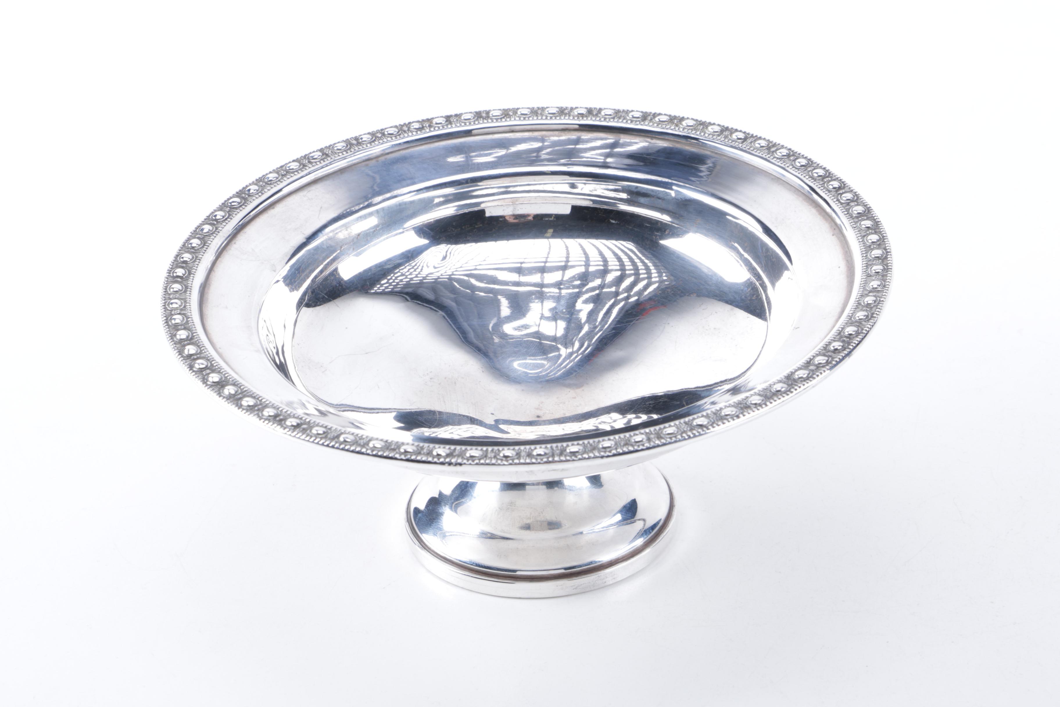 Mueck-Carey Co. Weighted Sterling Silver Footed Dish