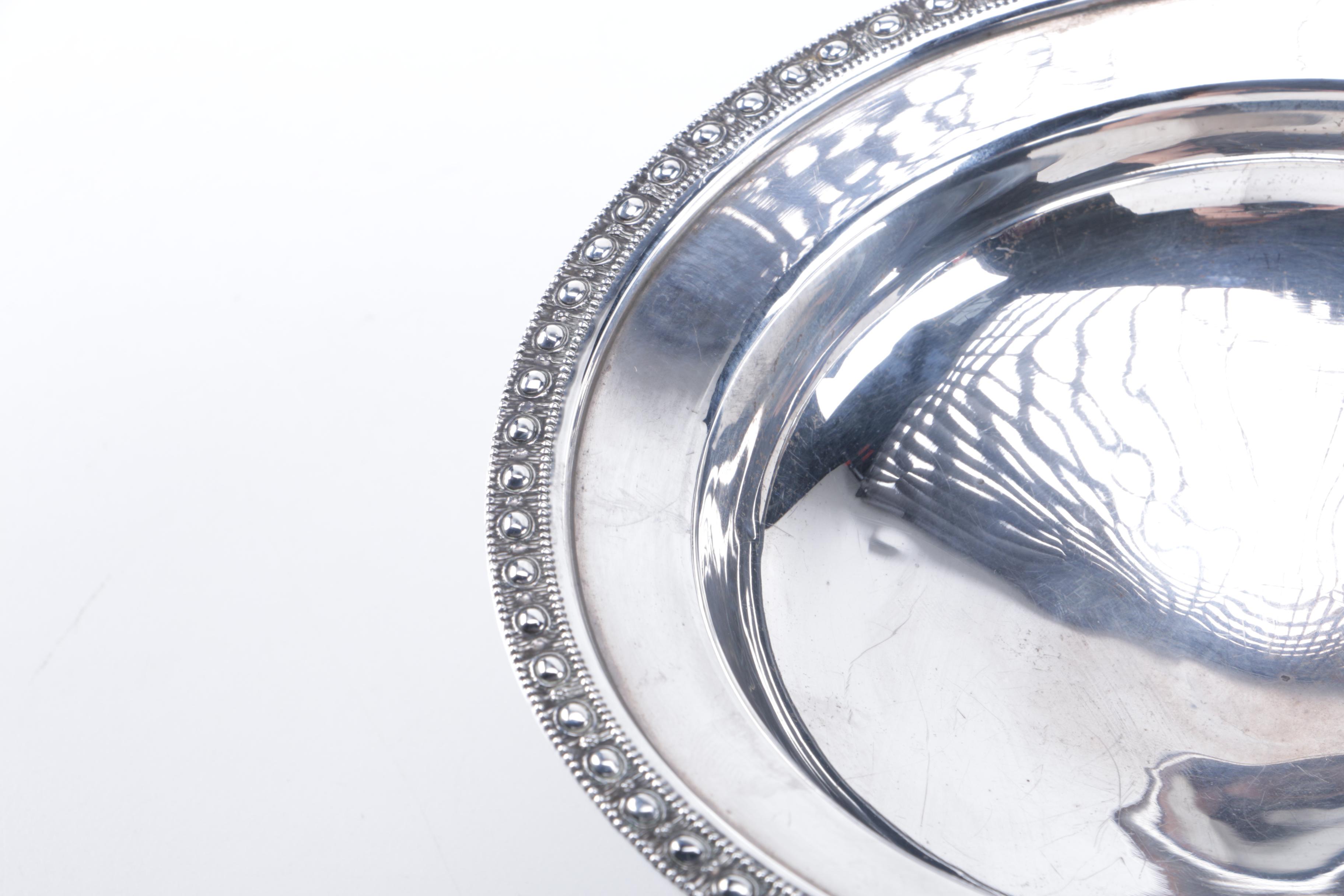 Mueck-Carey Co. Weighted Sterling Silver Footed Dish