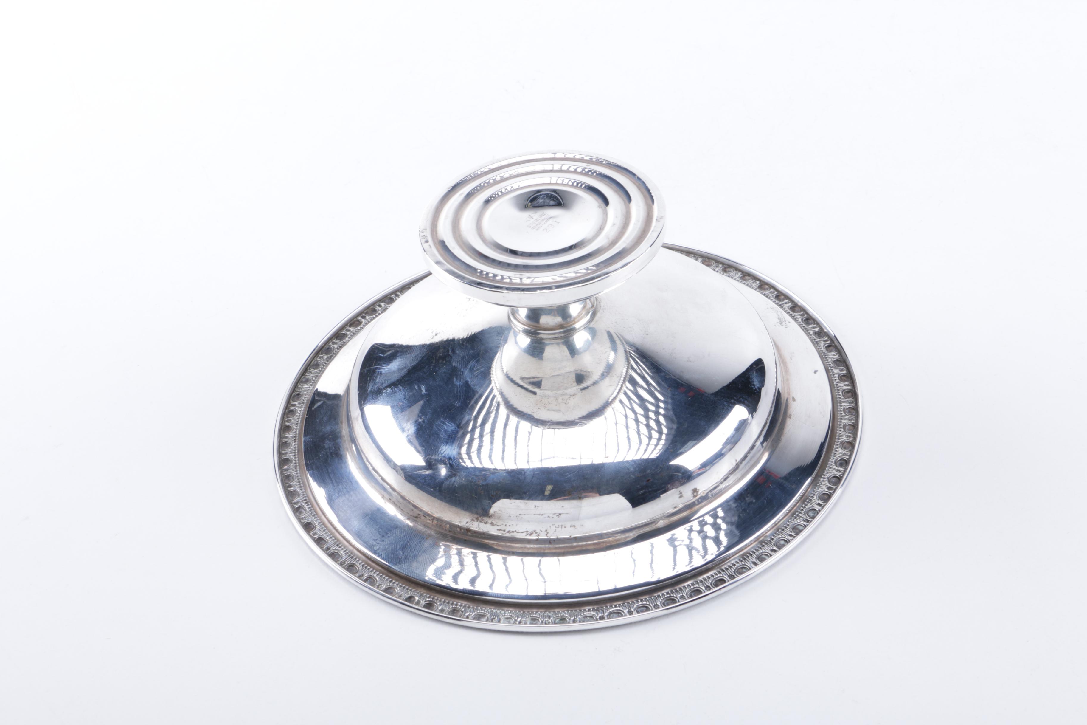 Mueck-Carey Co. Weighted Sterling Silver Footed Dish
