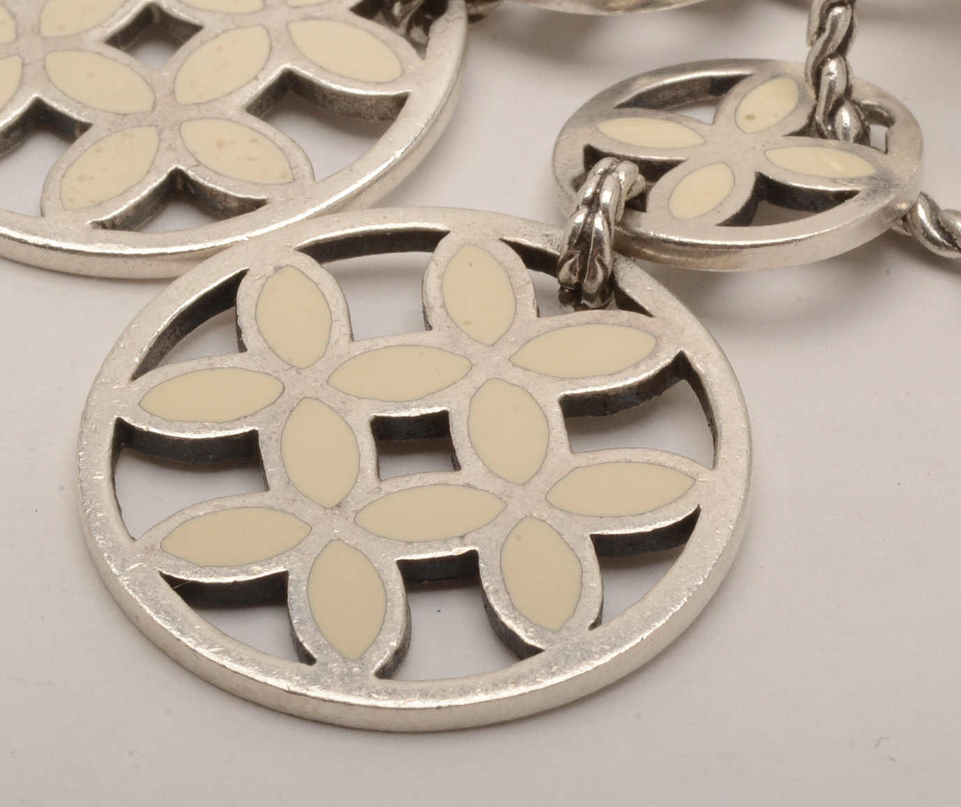 John Hardy Enameled Sterling Silver Earrings