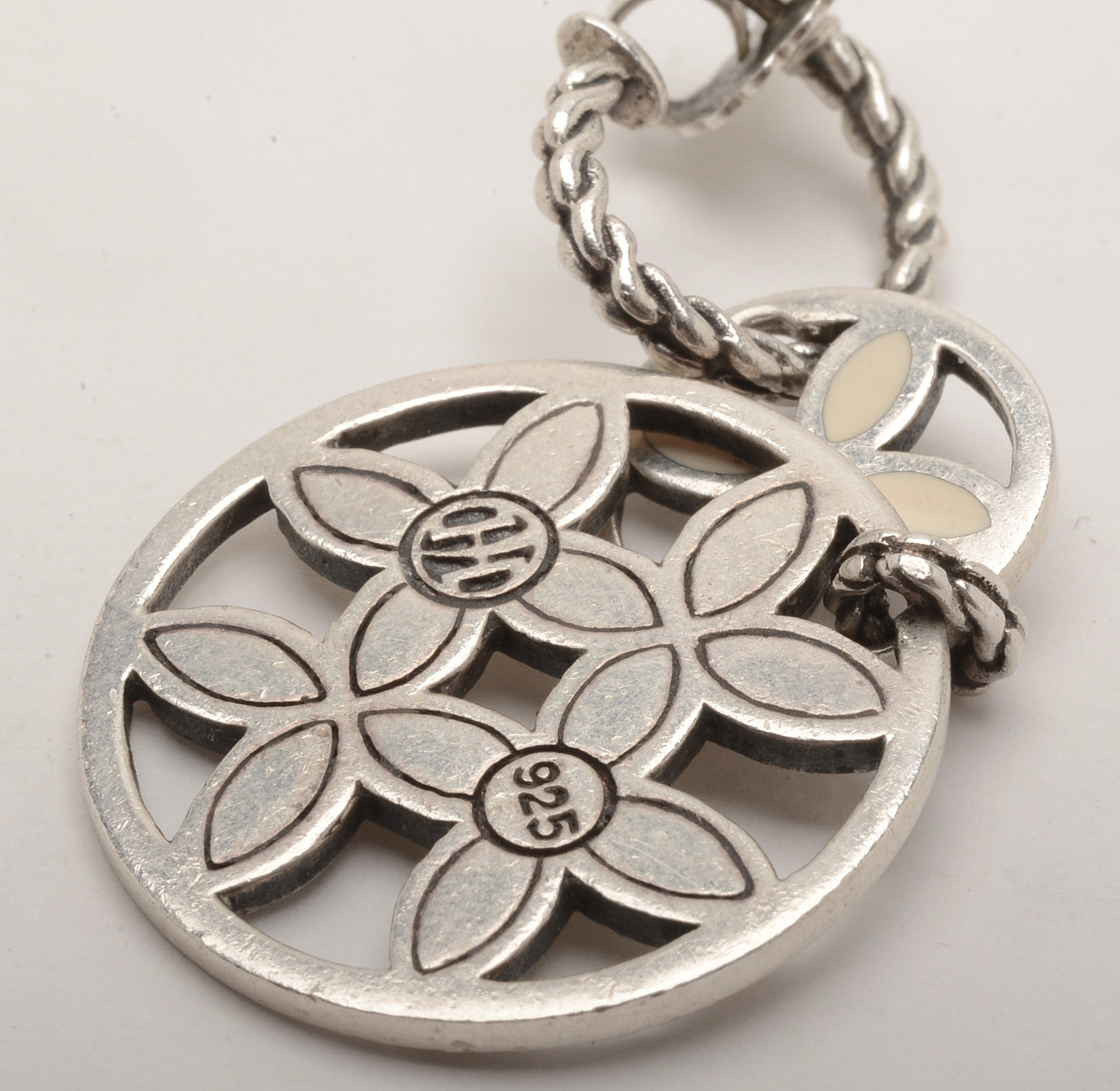 John Hardy Enameled Sterling Silver Earrings