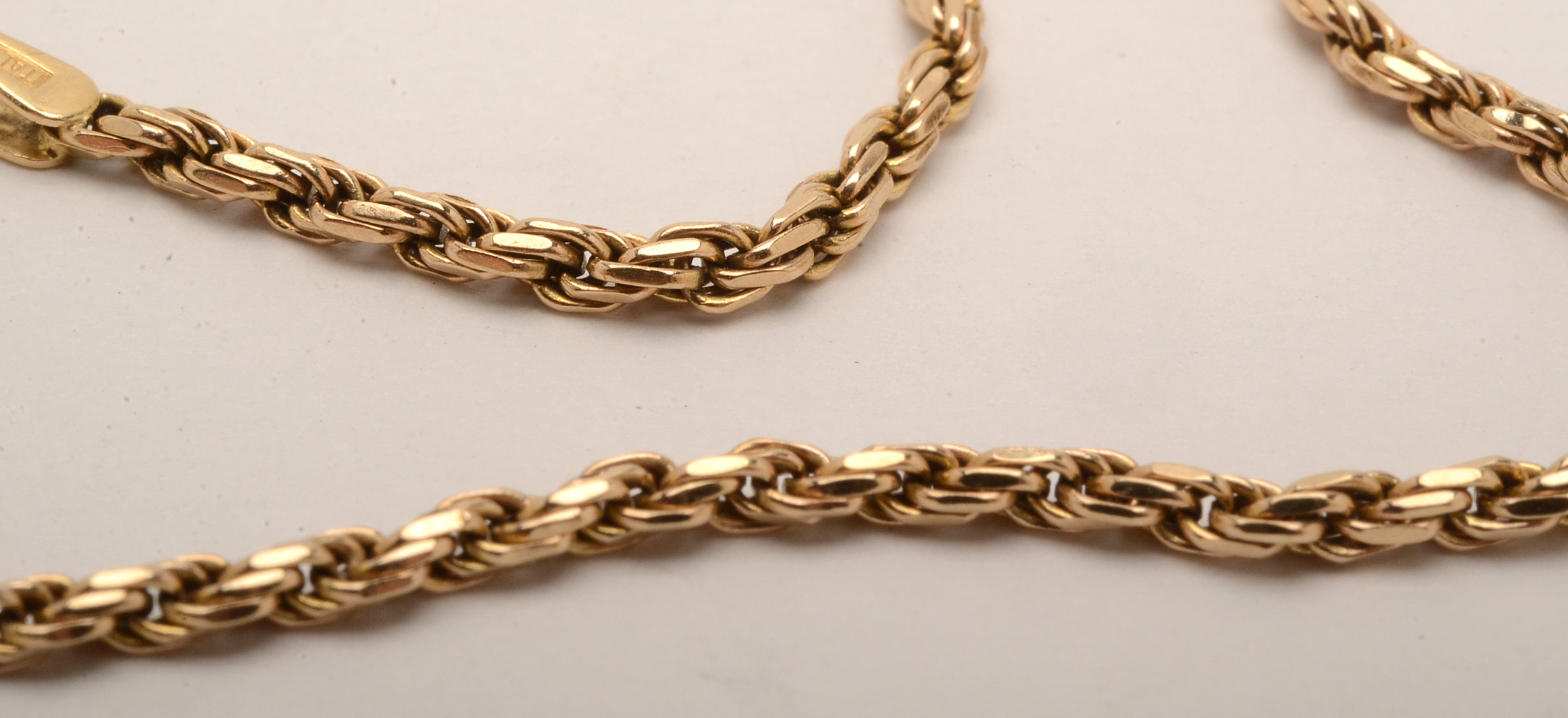 14K Gold Rope Bracelet