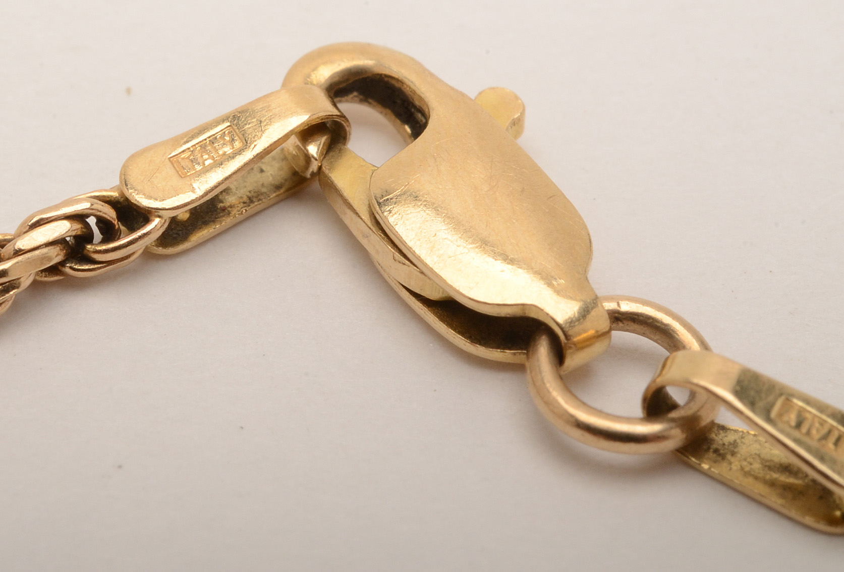 14K Gold Rope Bracelet