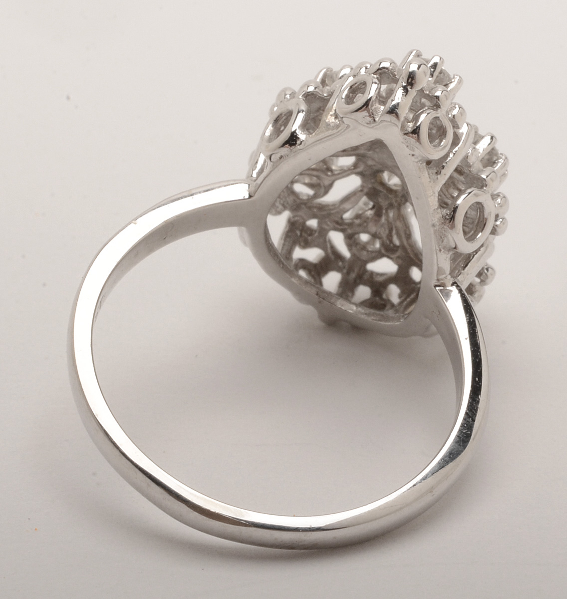 Bellcrest 14K White Gold and Diamond Ring