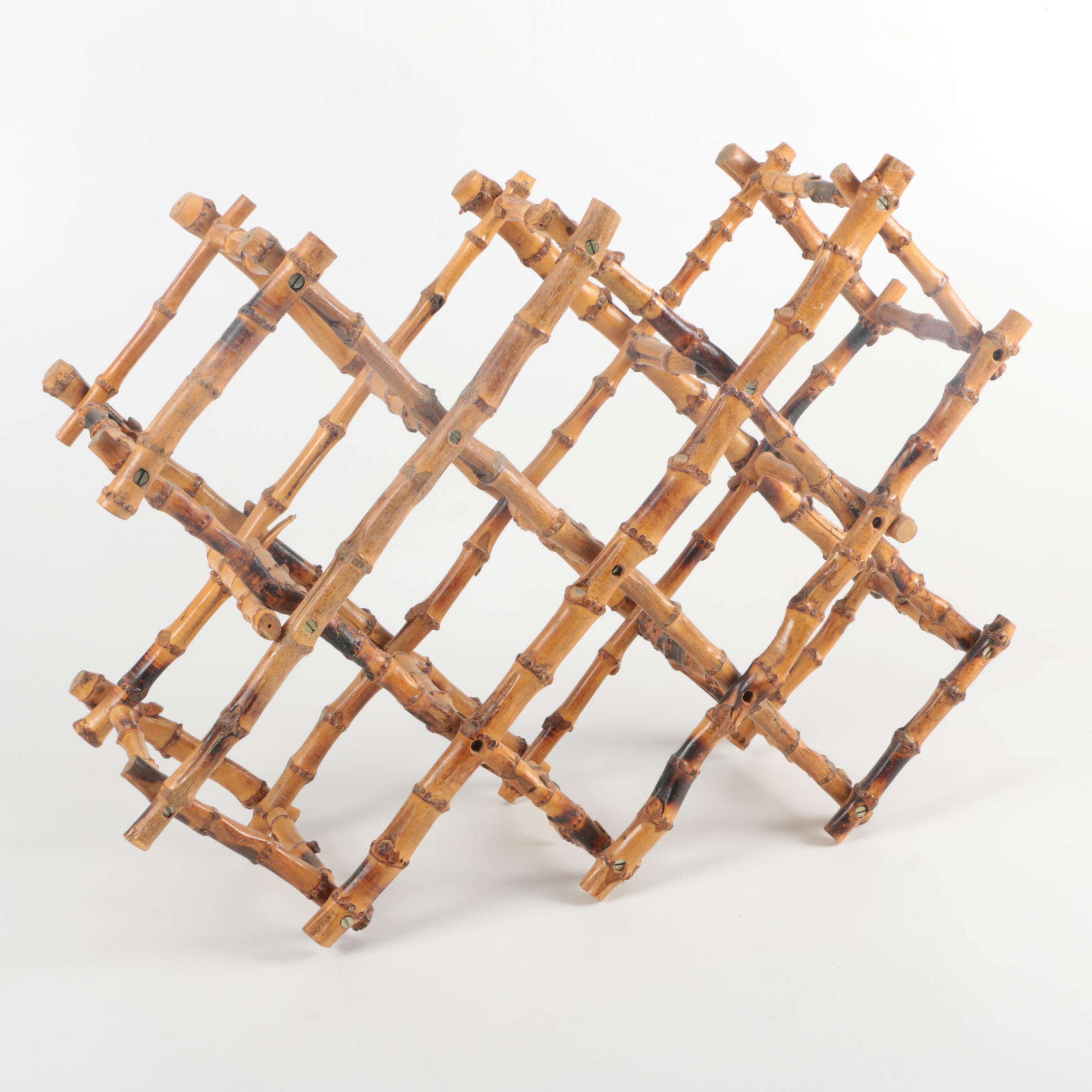 Folding Wood Wine Rack