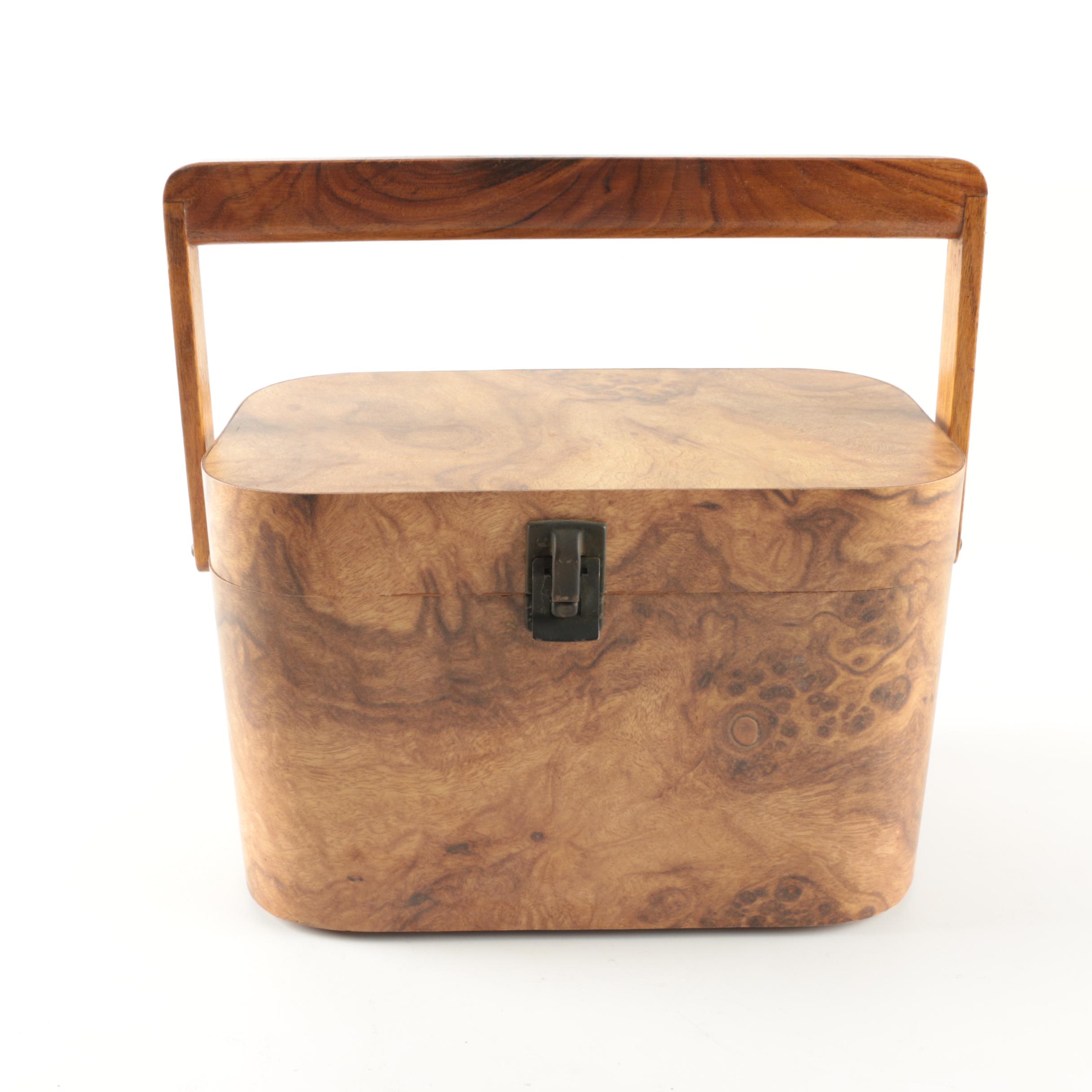Handmade Burl Veneer Carrying Case