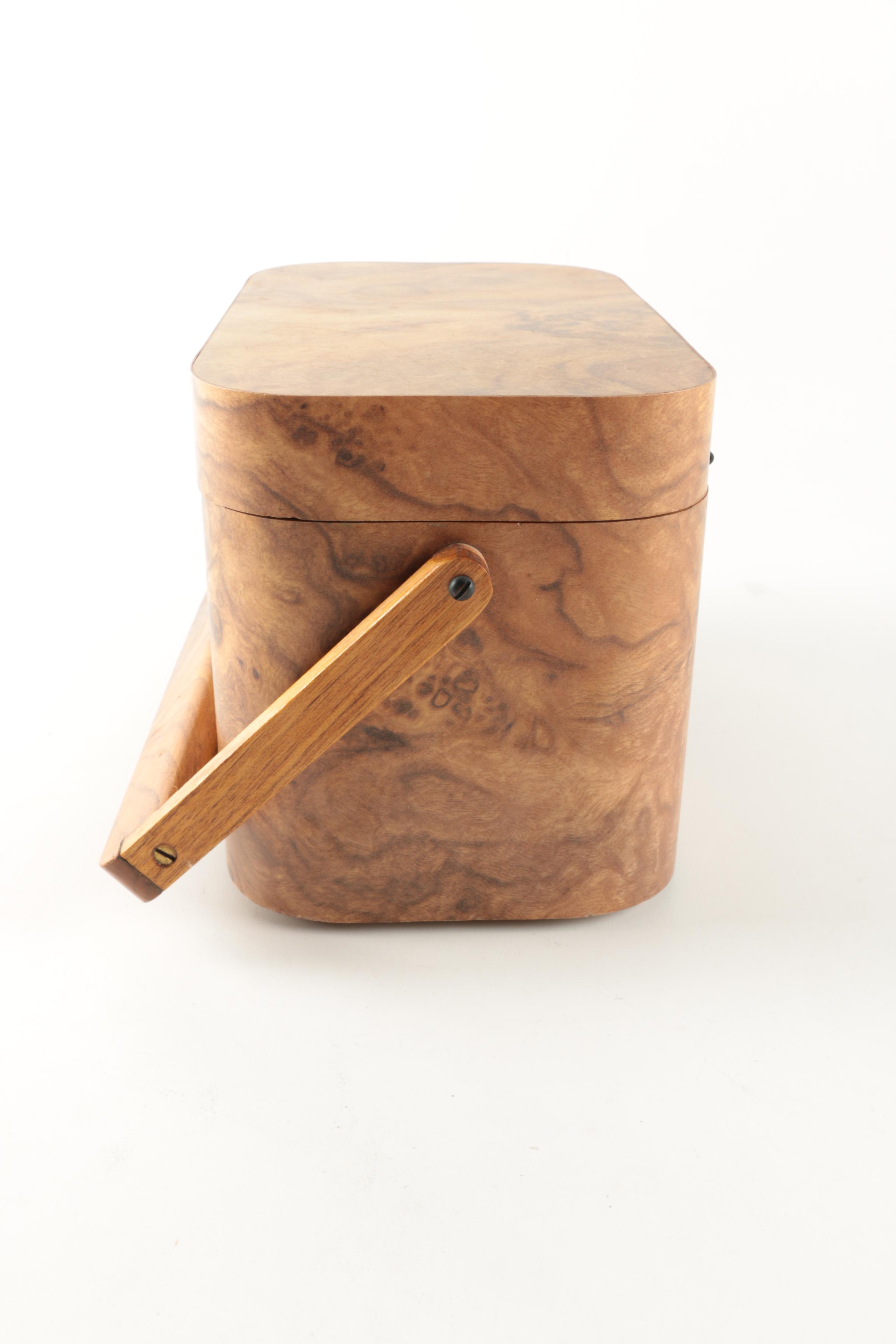 Handmade Burl Veneer Carrying Case