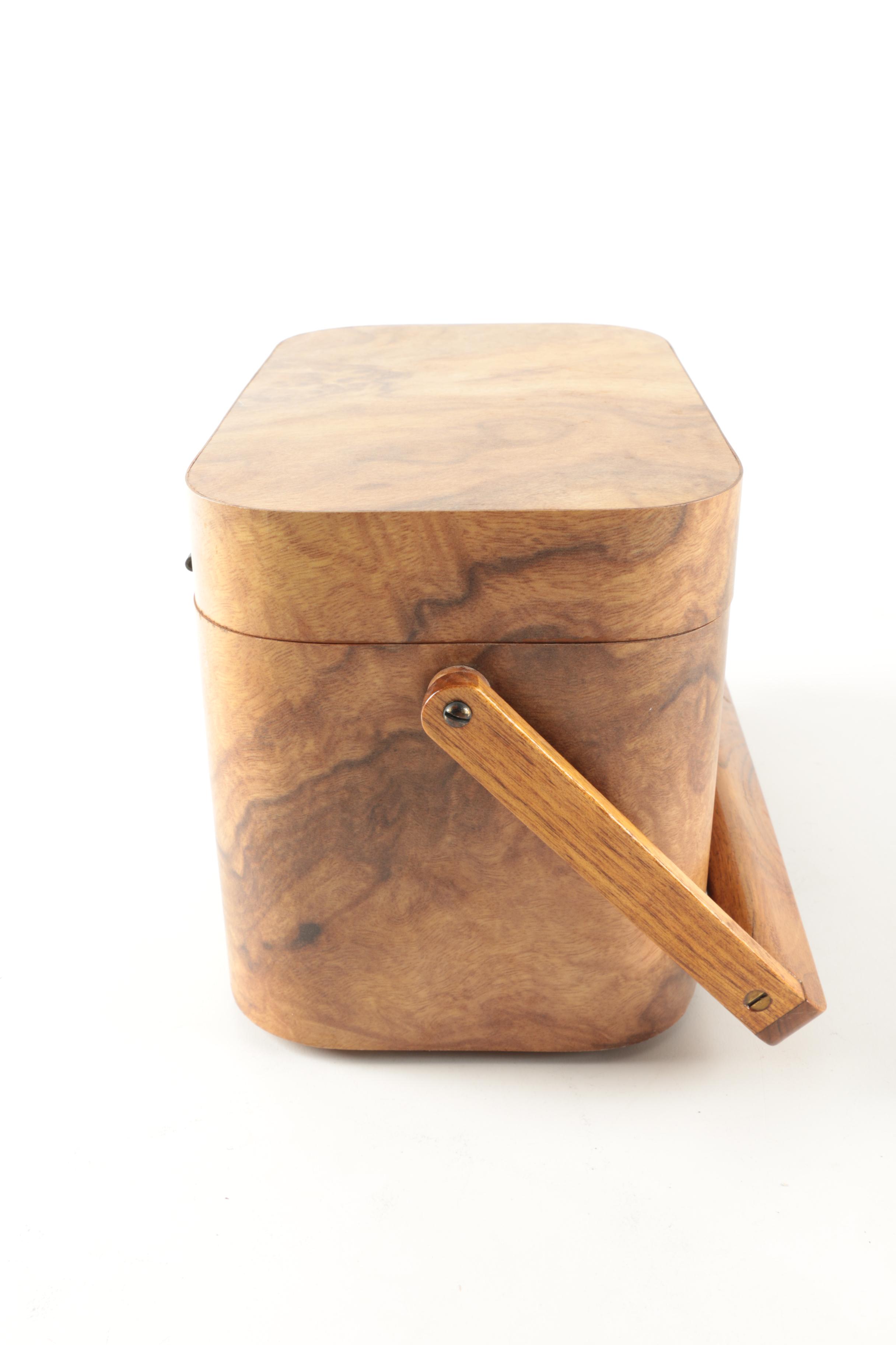 Handmade Burl Veneer Carrying Case