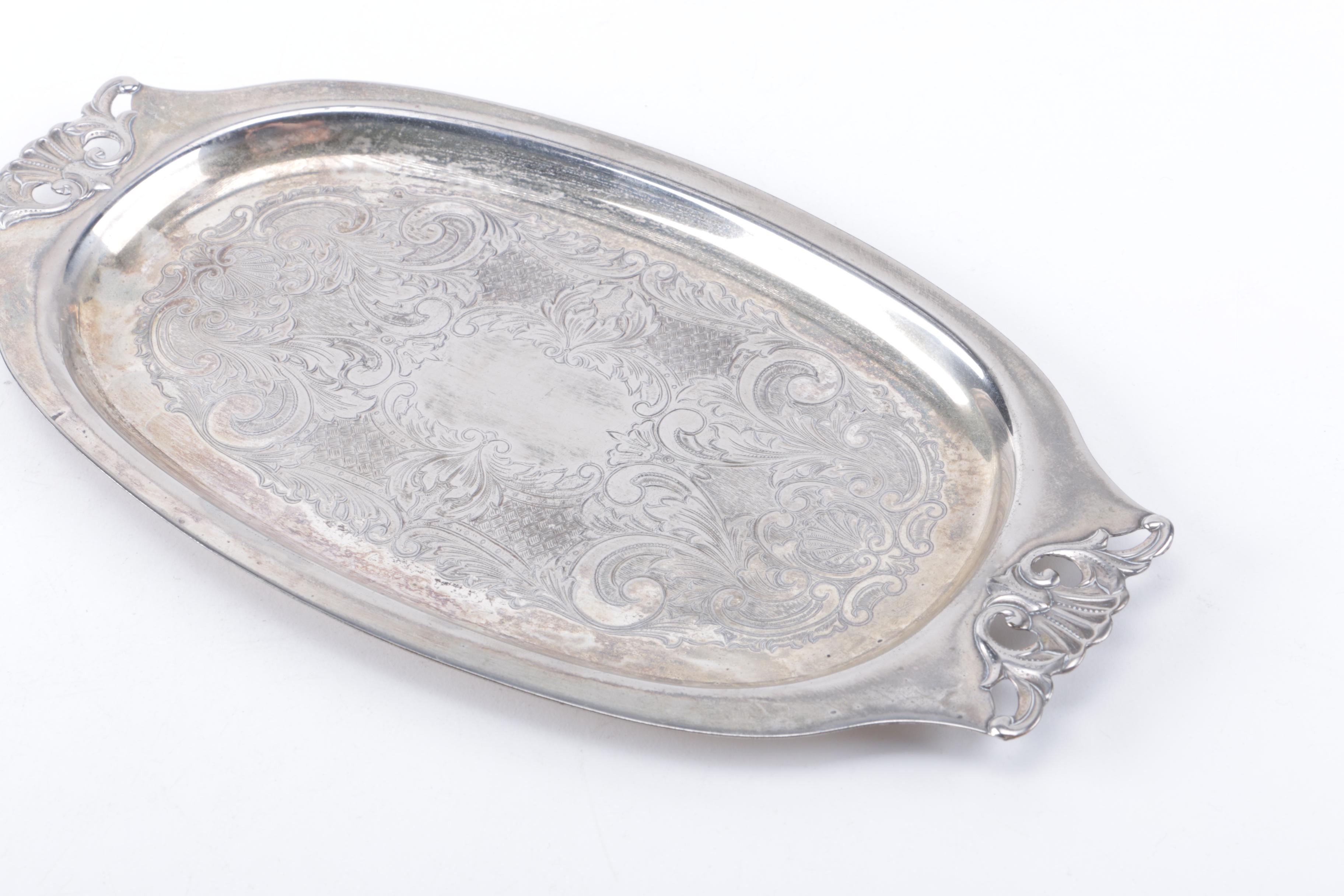 Assorted Silver Plate Serveware Featuring Reed & Barton