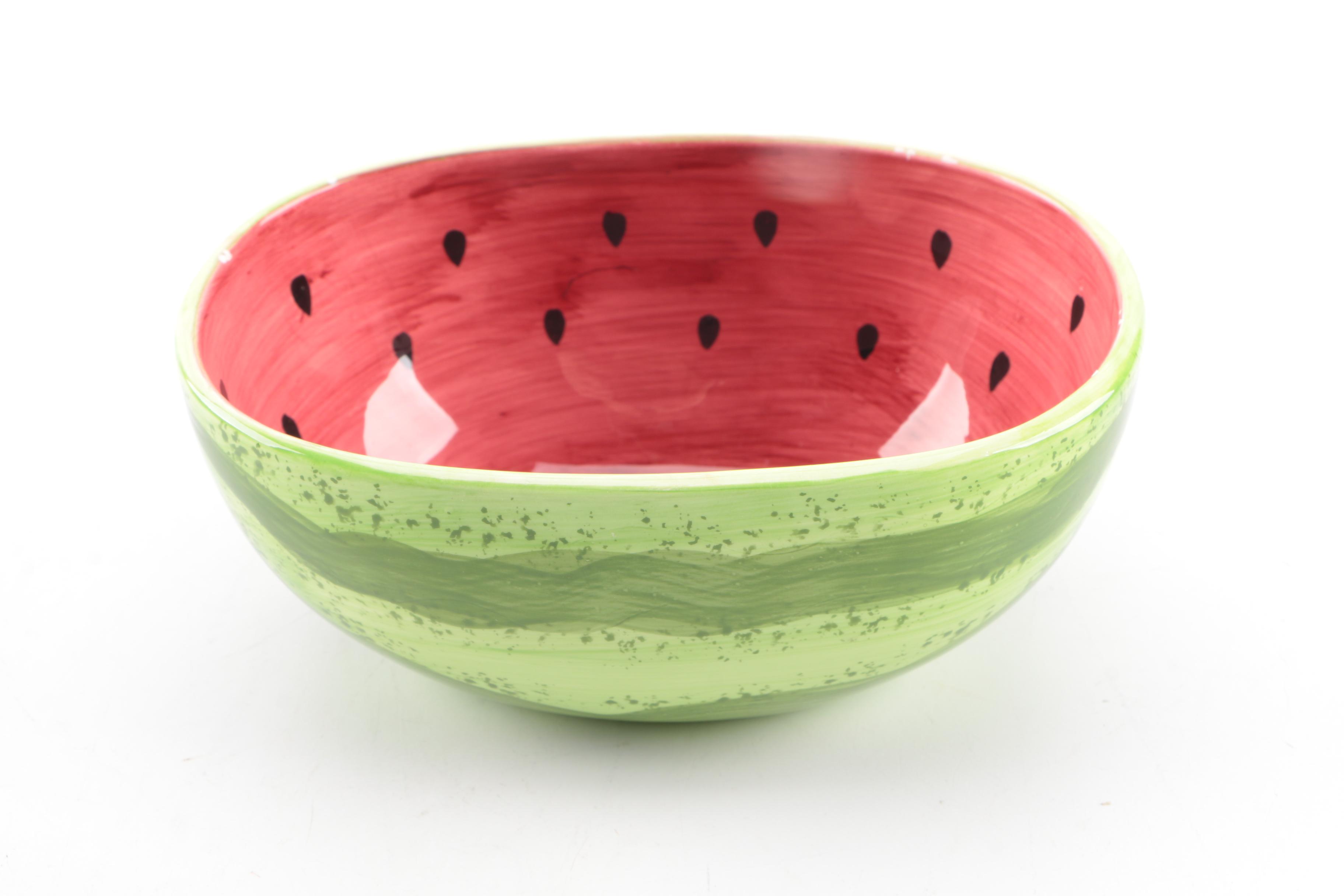 Assortment of Hand Painted Ceramic Tableware