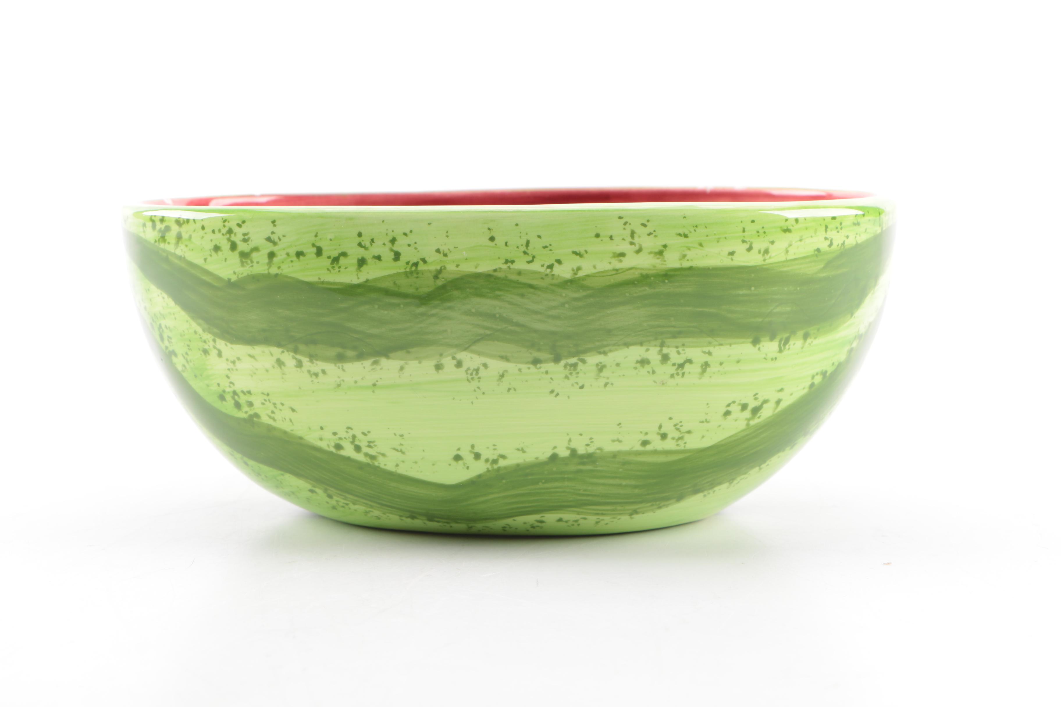 Assortment of Hand Painted Ceramic Tableware