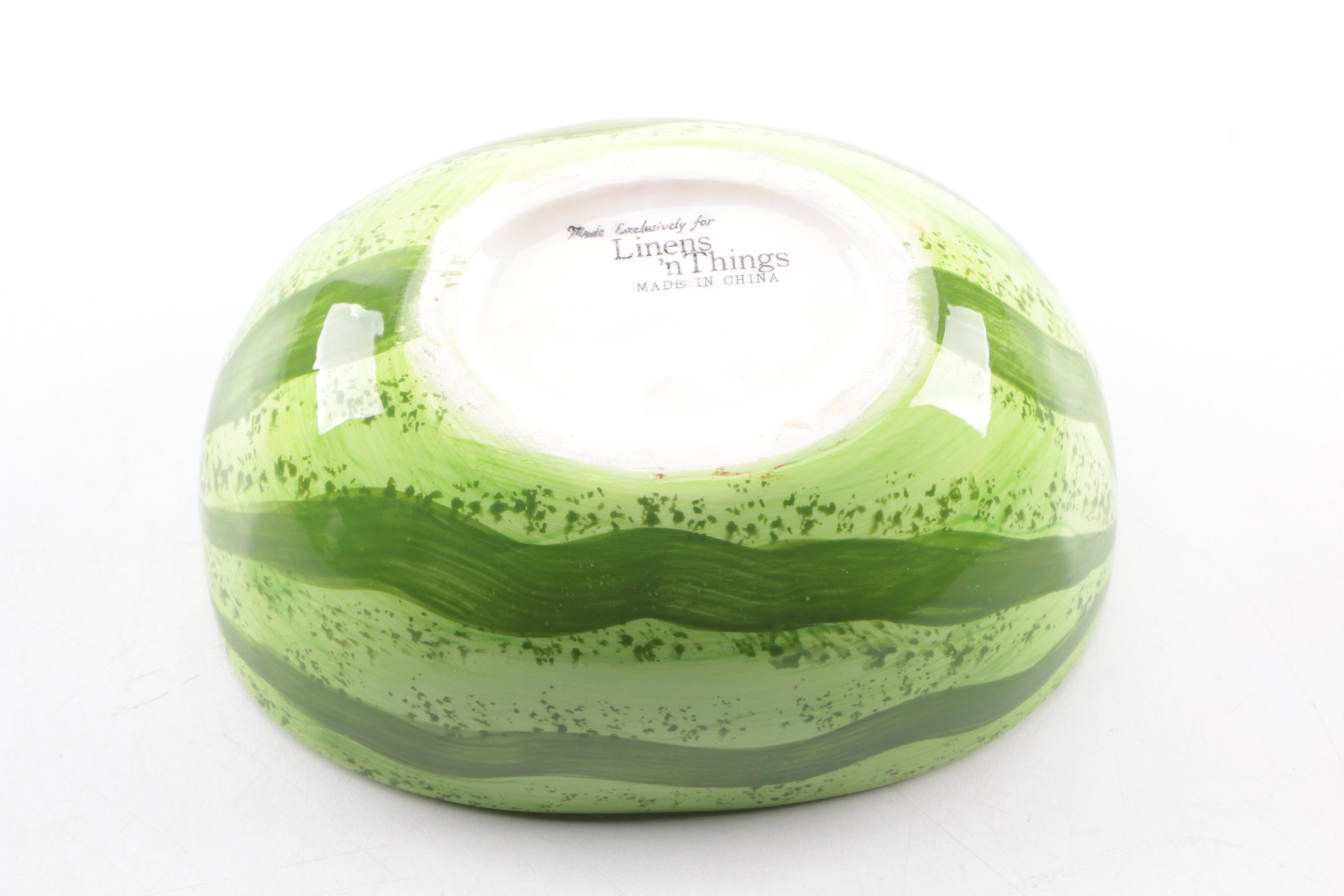 Assortment of Hand Painted Ceramic Tableware