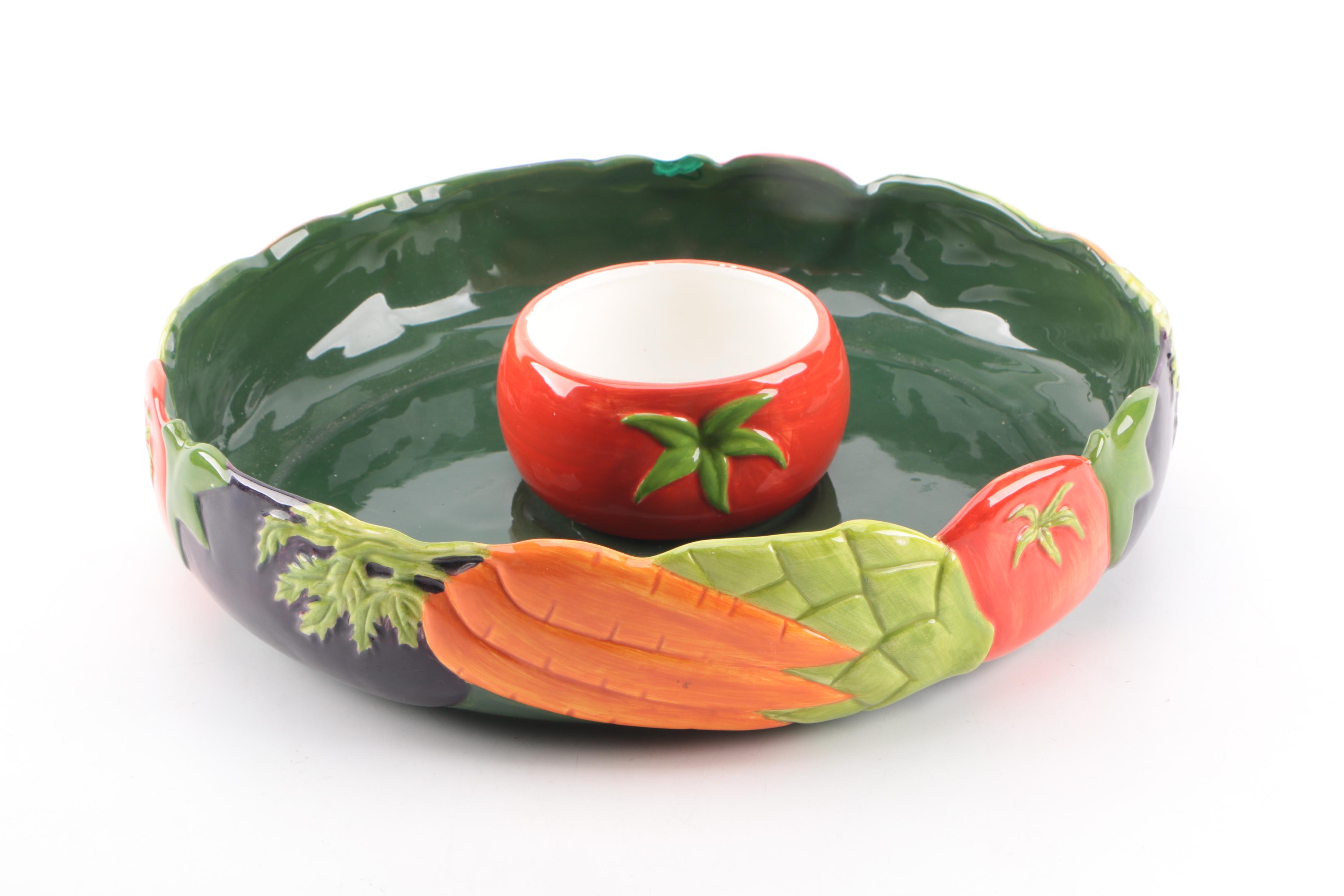 Assortment of Hand Painted Ceramic Tableware