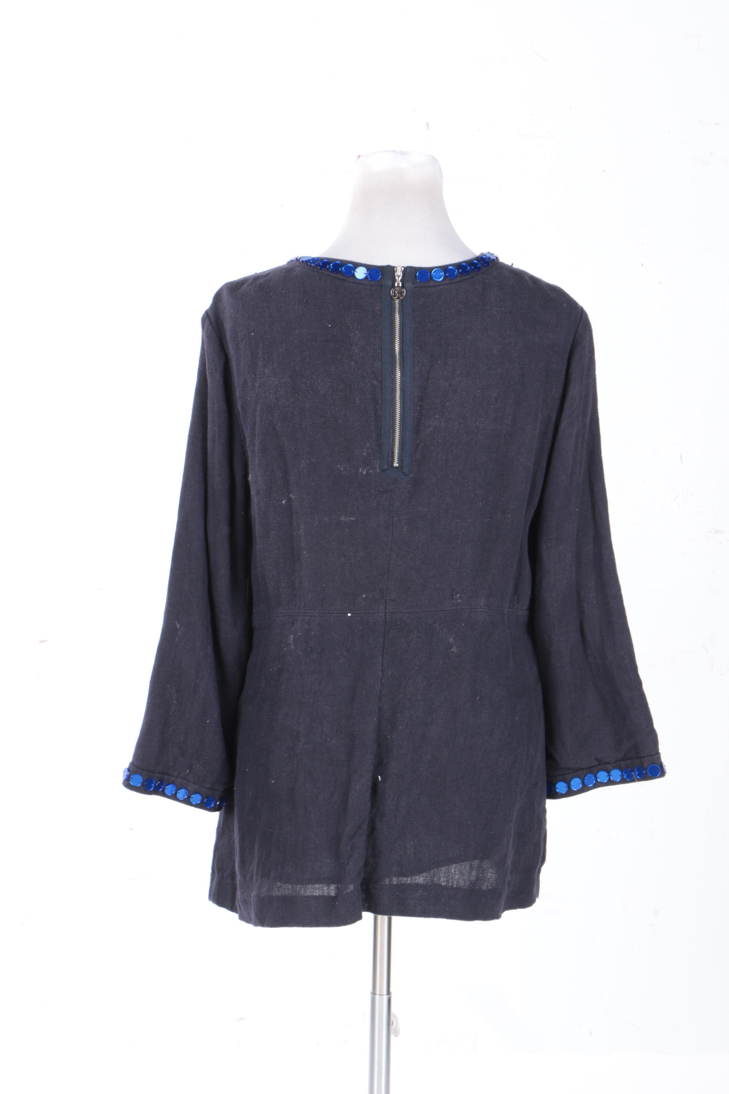 Tory Burch Linen Shirt Including Scarf