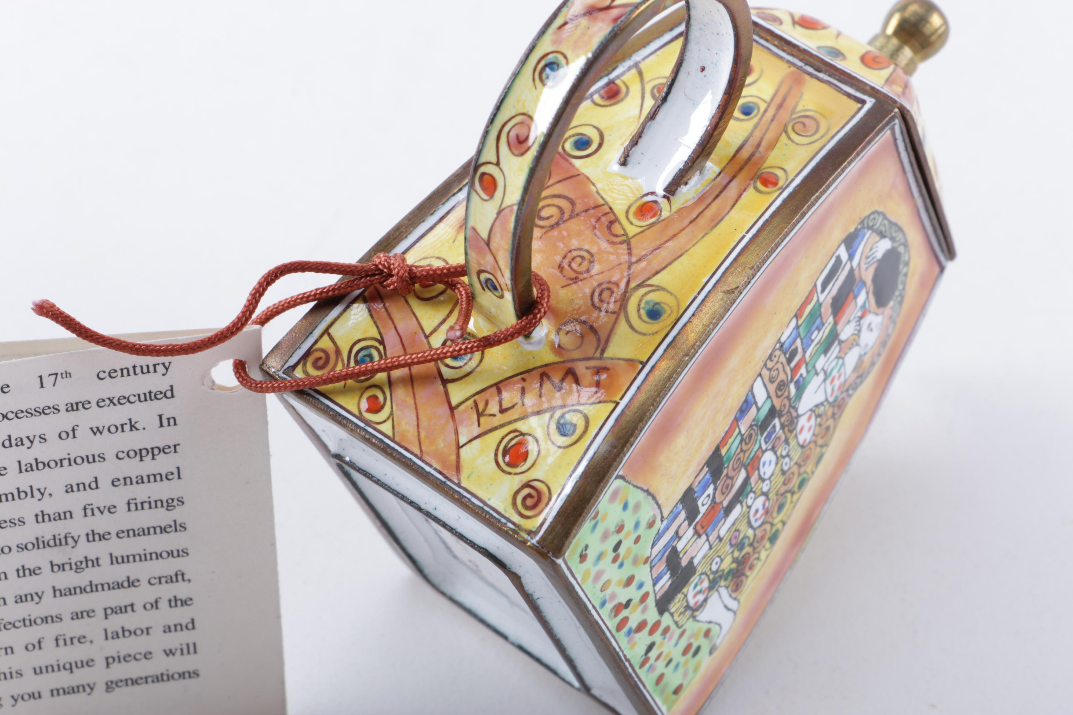 Pair of Modigliani Enameled Teapots with Kevin Chen COA