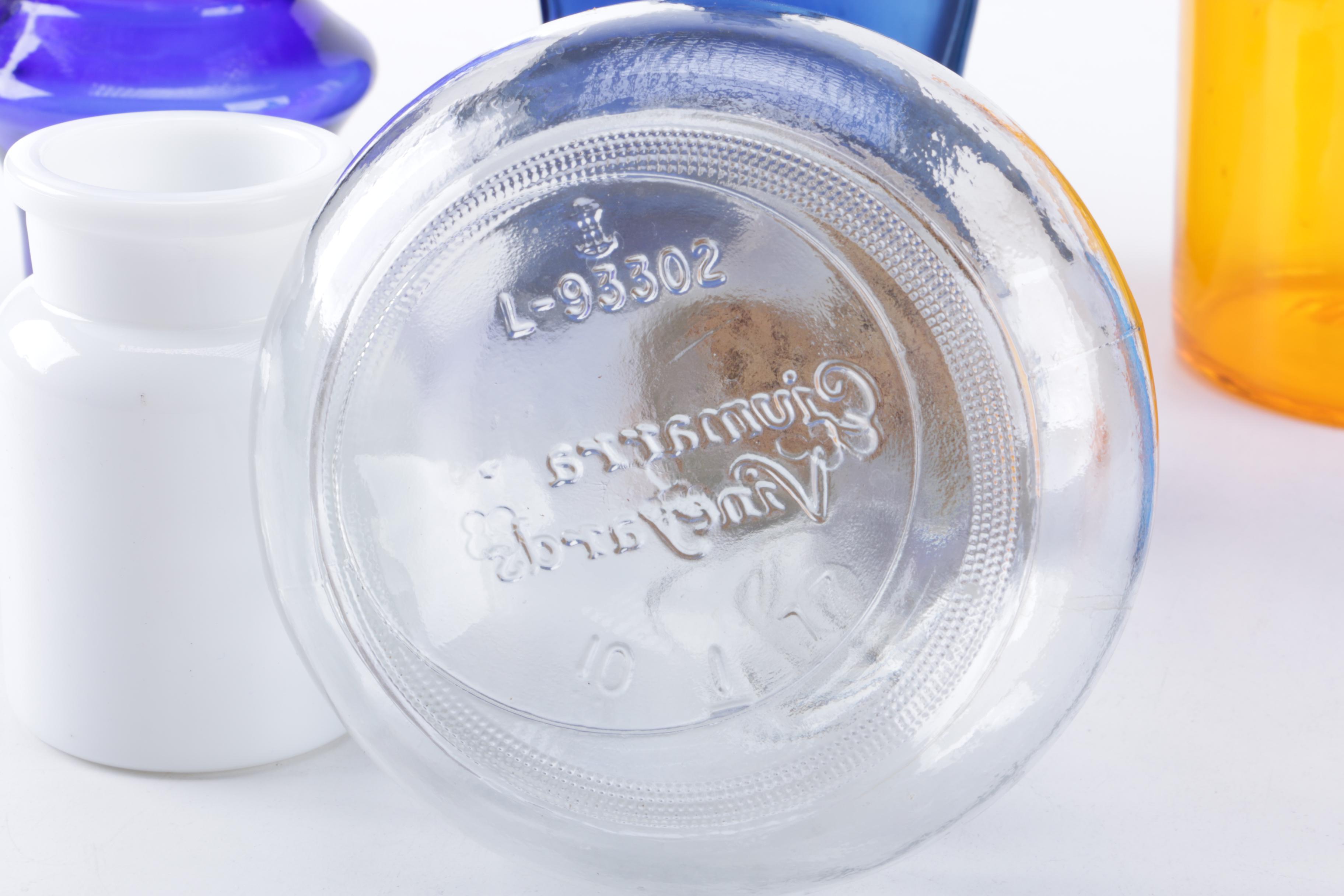 Assorted Glass Decanters and Bottles