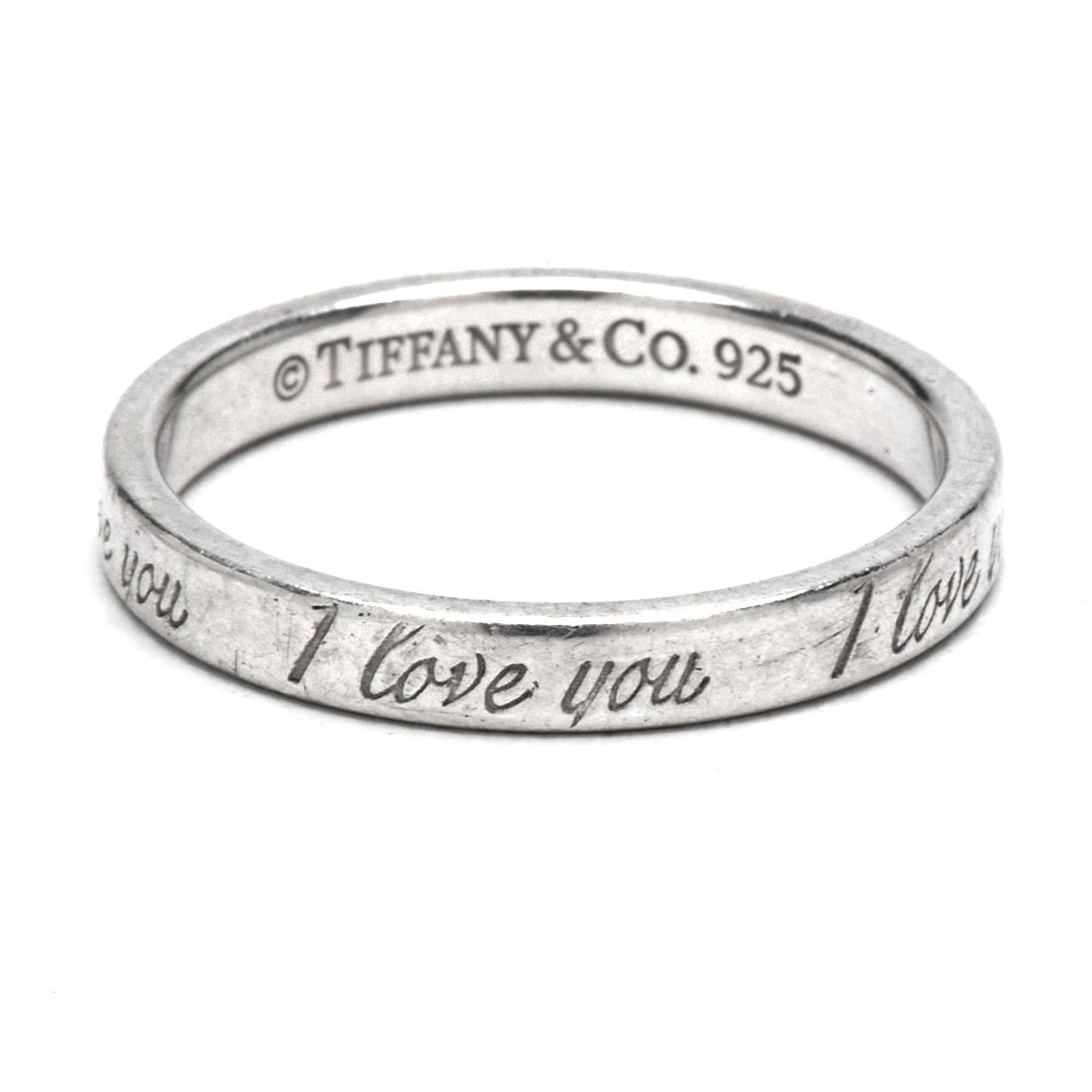 Tiffany & Co. Sterling Silver "I Love You" Ring