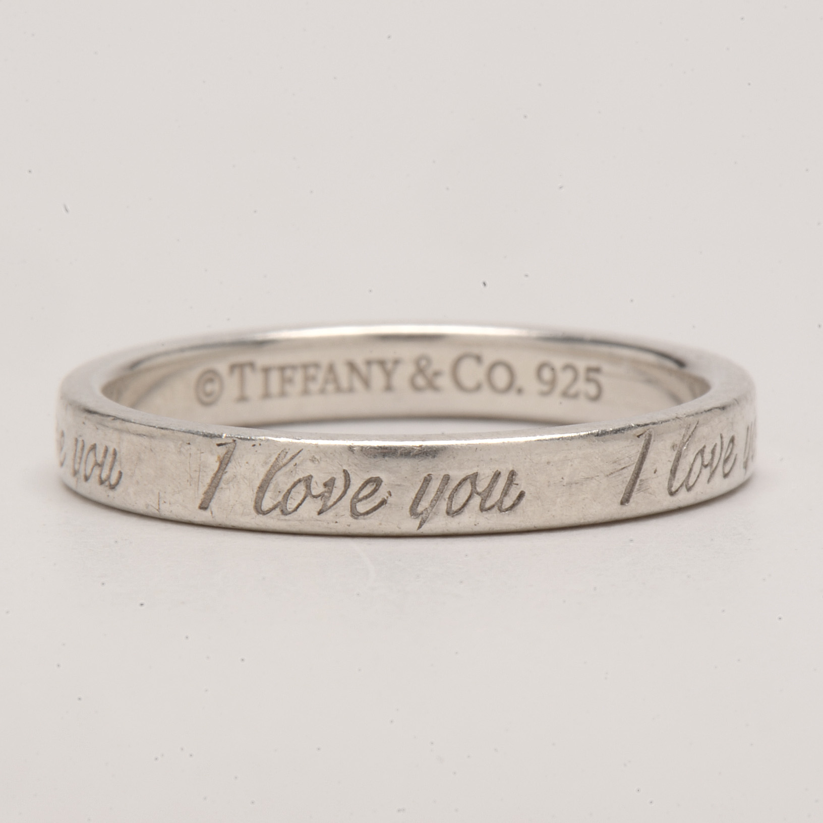 Tiffany & Co. Sterling Silver "I Love You" Ring