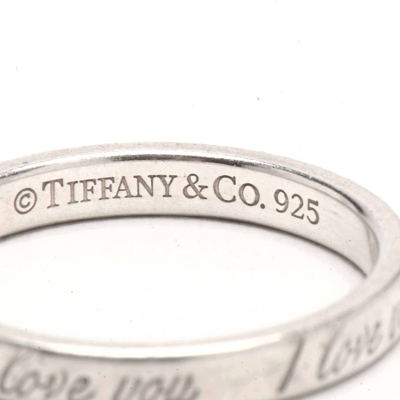 Tiffany & Co. Sterling Silver "I Love You" Ring