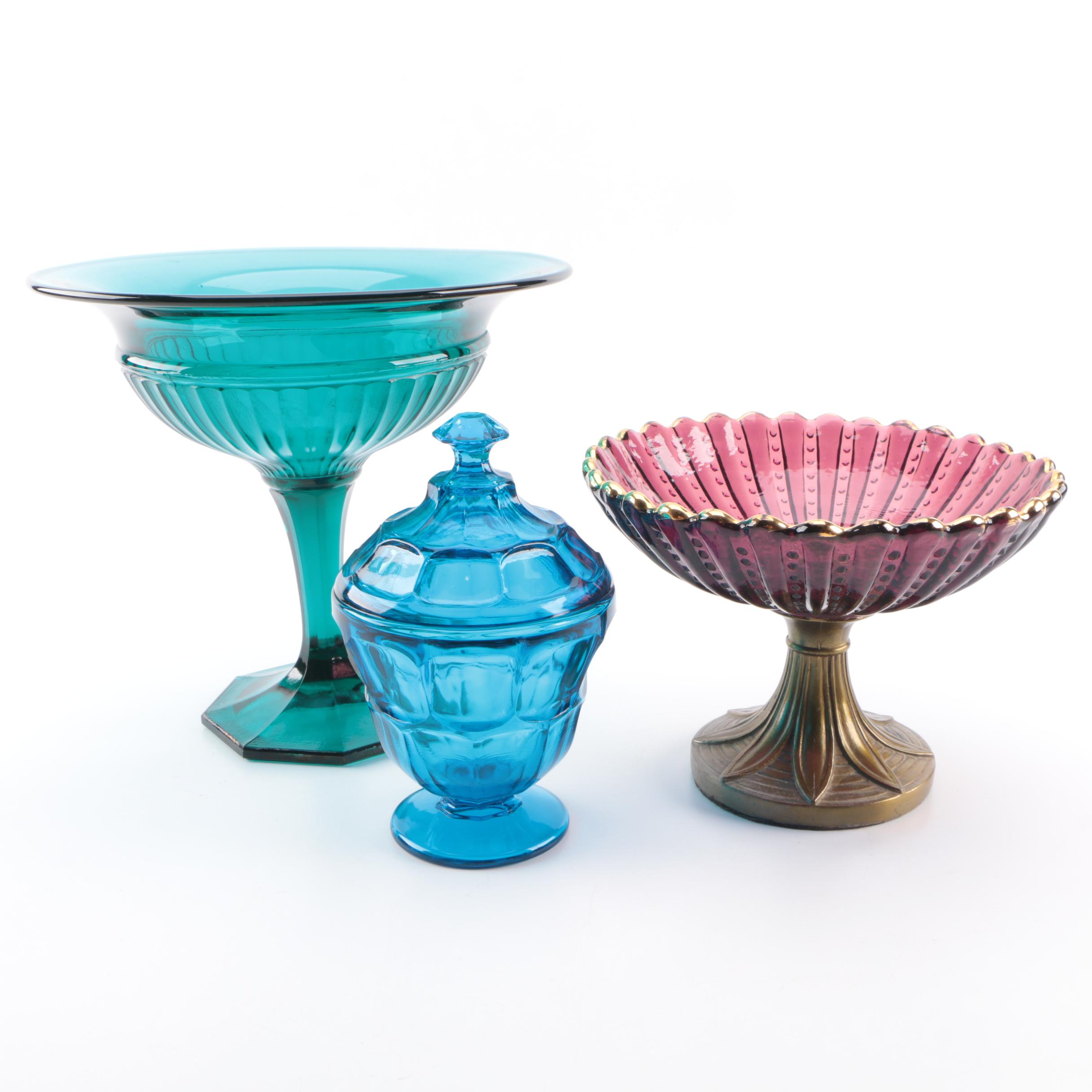 Pressed Glass Candy Bowls