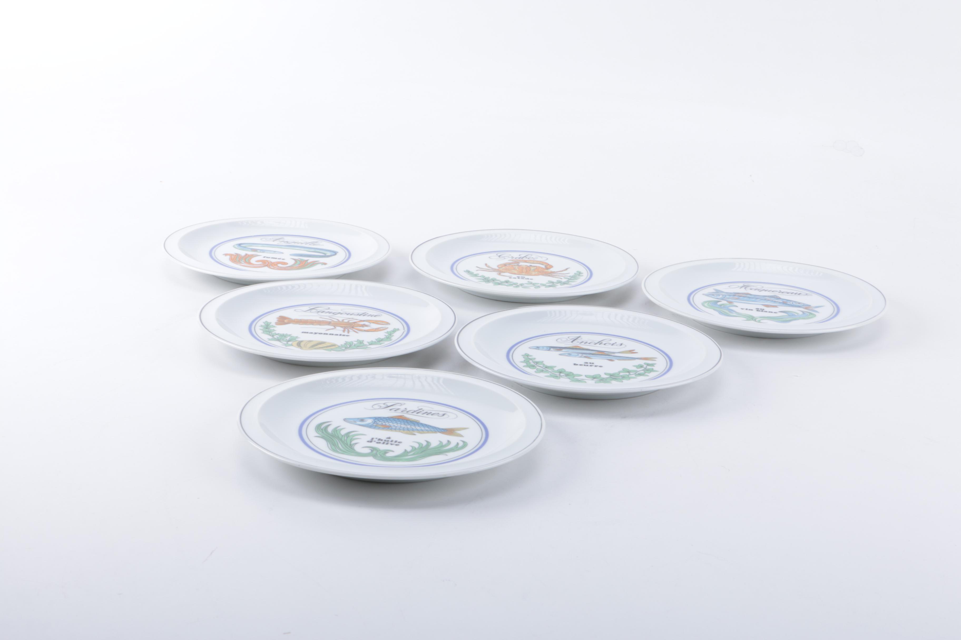The Toscany Collection Porcelain "Sushi" Plates