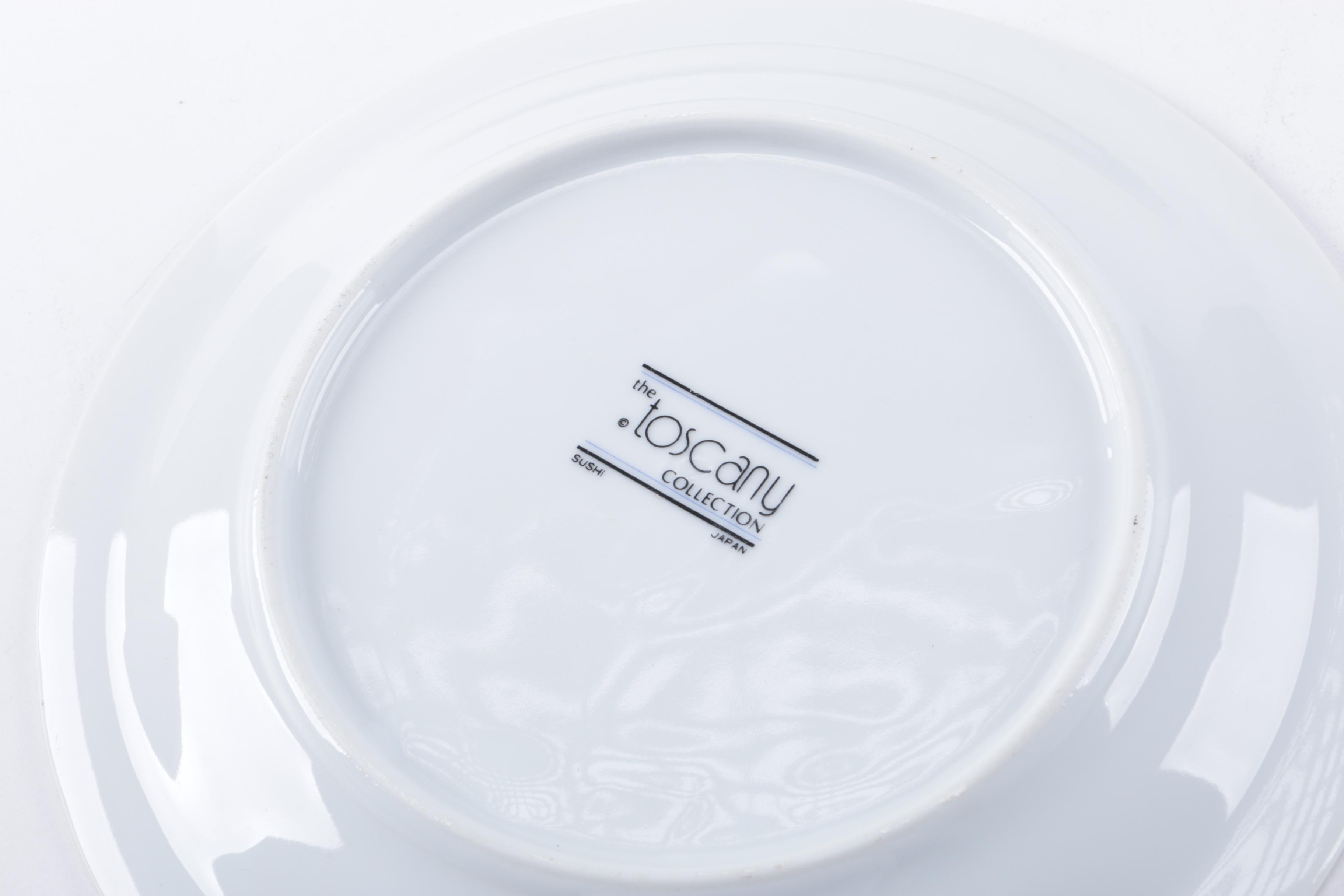 The Toscany Collection Porcelain "Sushi" Plates