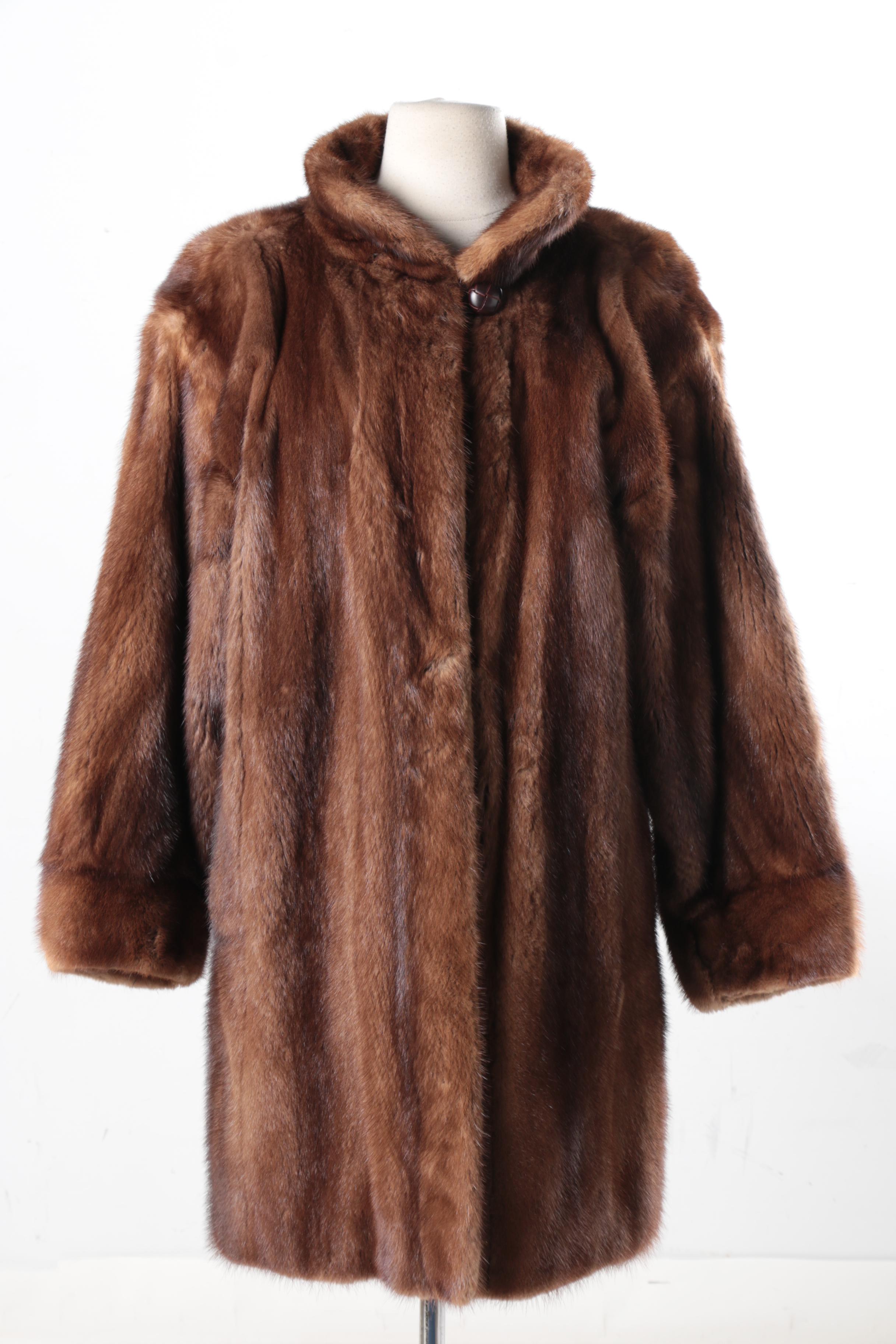 Vintage Yves Saint Laurent Saga Mink Fur Coat