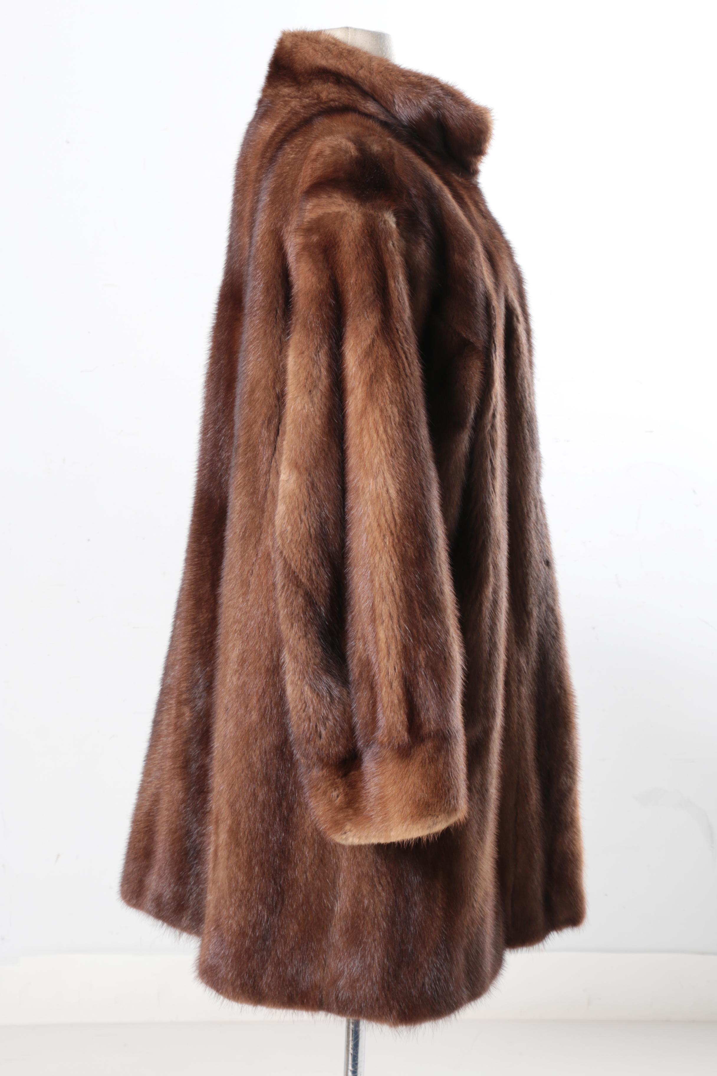 Vintage Yves Saint Laurent Saga Mink Fur Coat