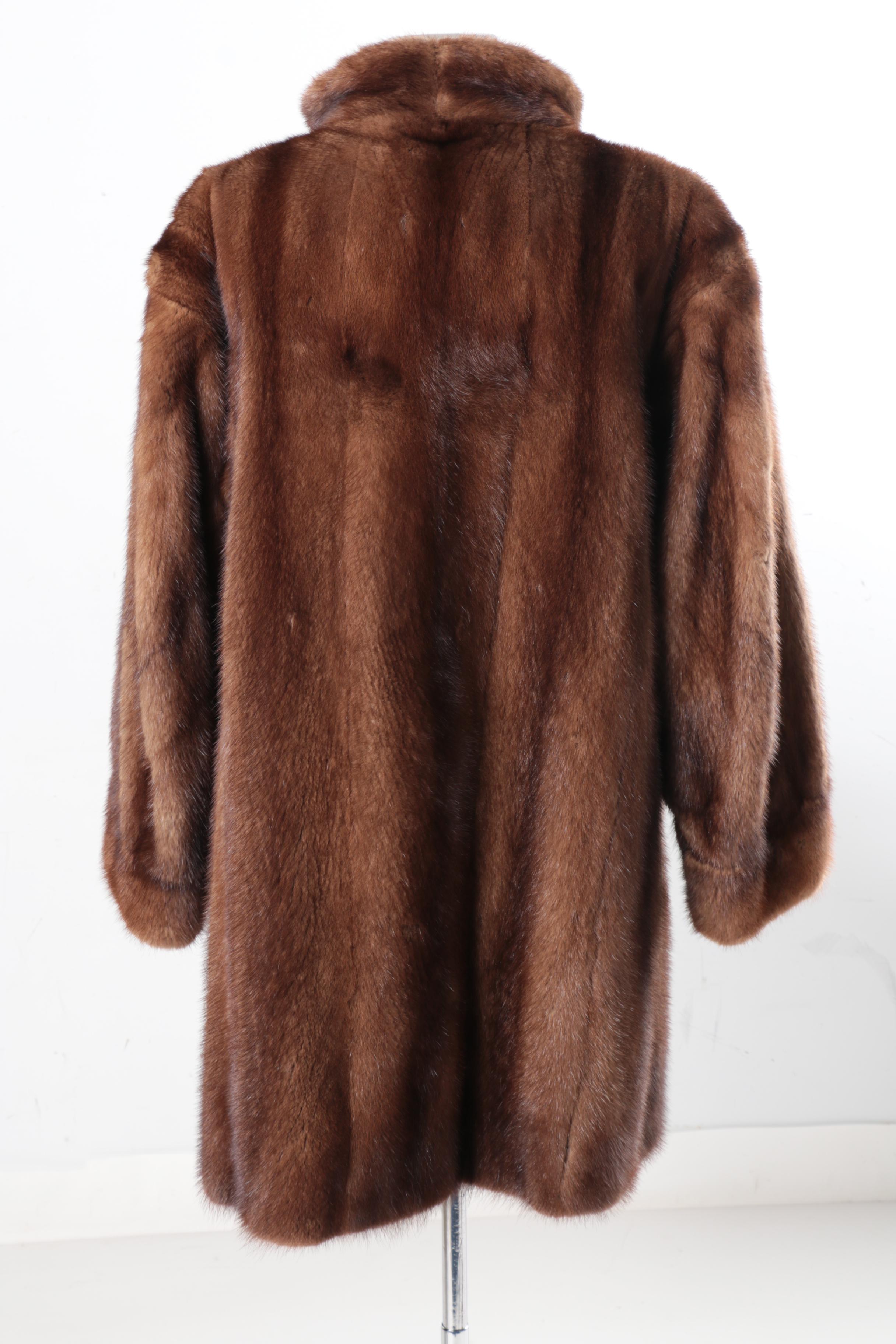 Vintage Yves Saint Laurent Saga Mink Fur Coat