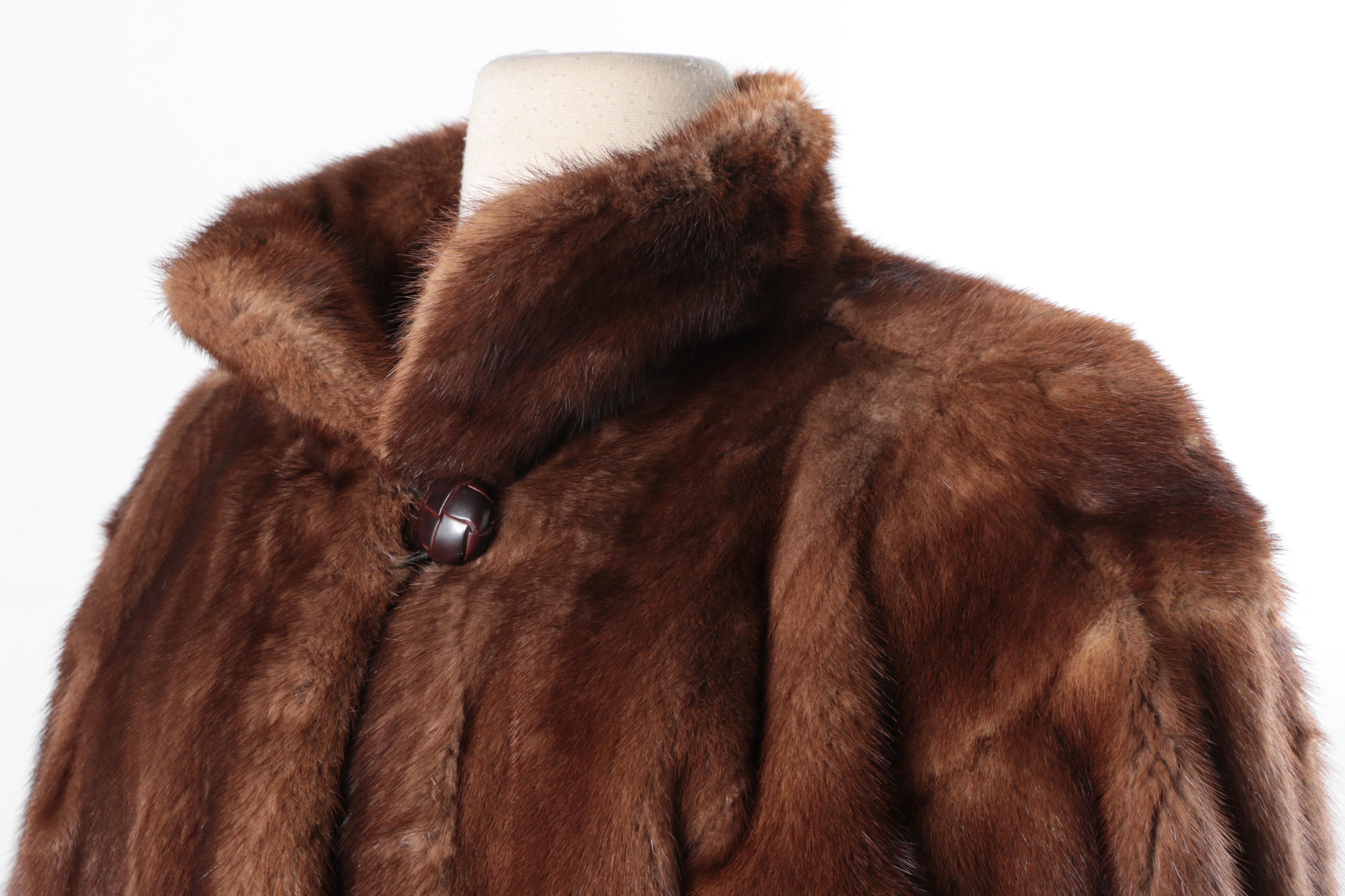 Vintage Yves Saint Laurent Saga Mink Fur Coat