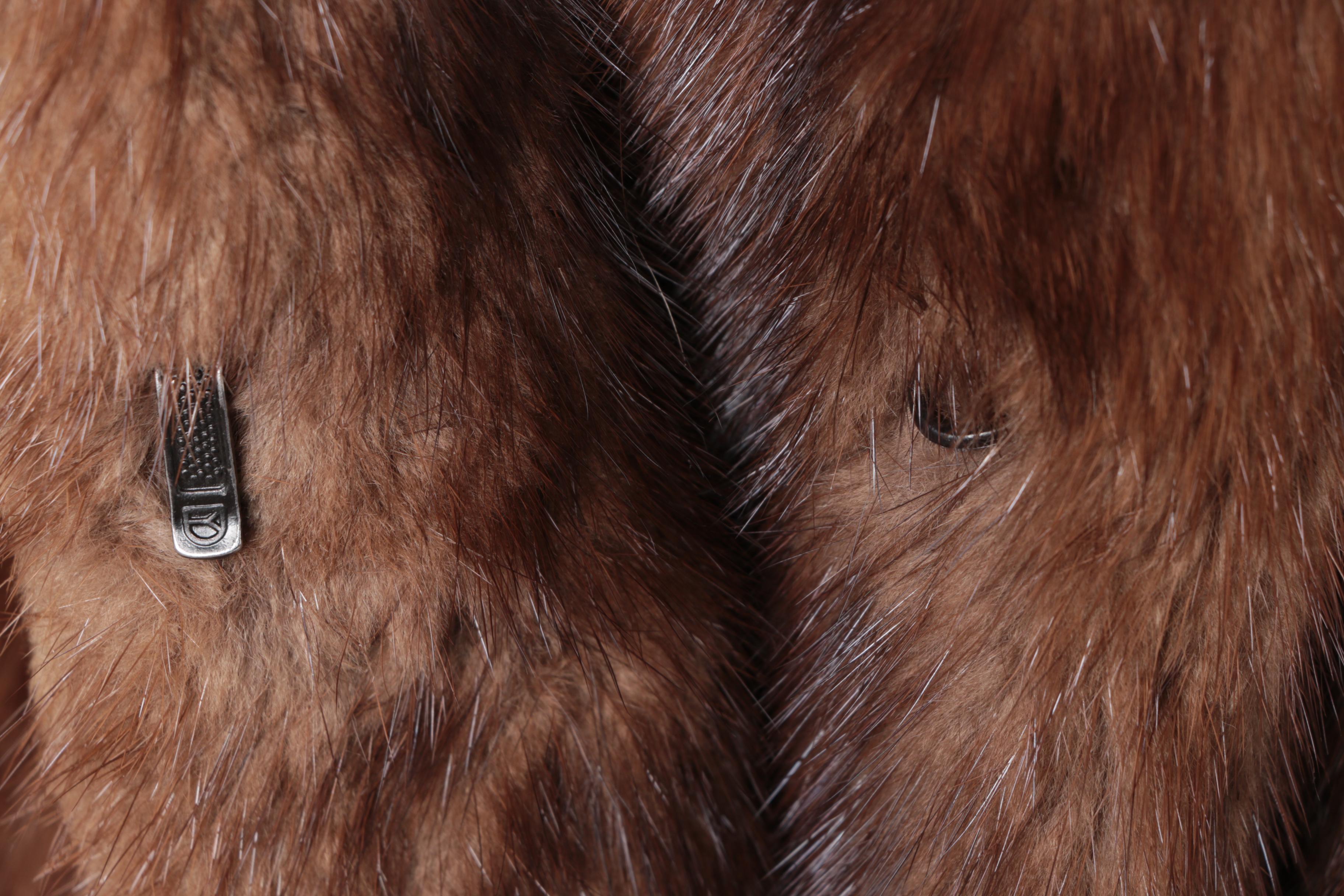 Vintage Yves Saint Laurent Saga Mink Fur Coat