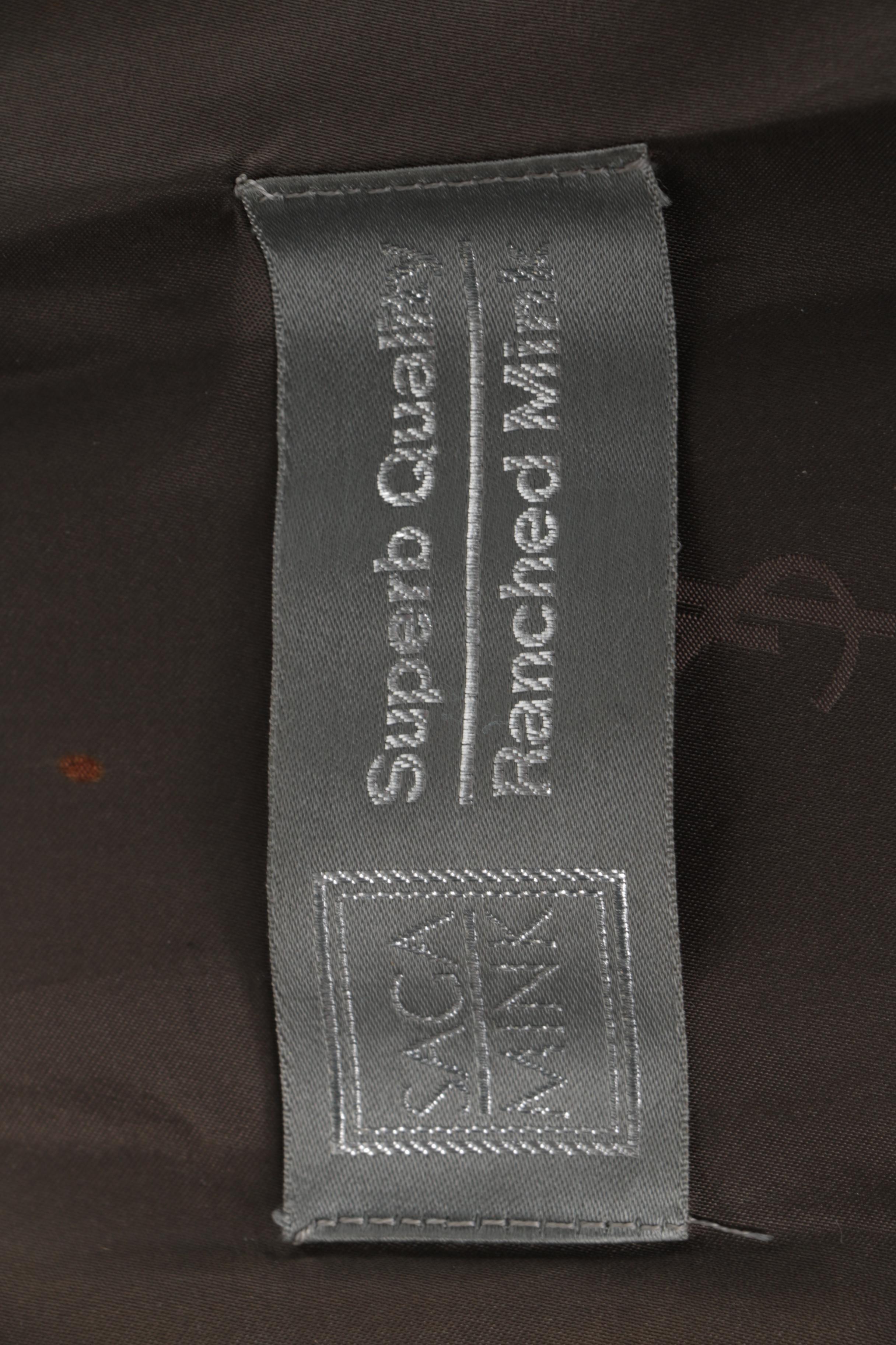 Vintage Yves Saint Laurent Saga Mink Fur Coat