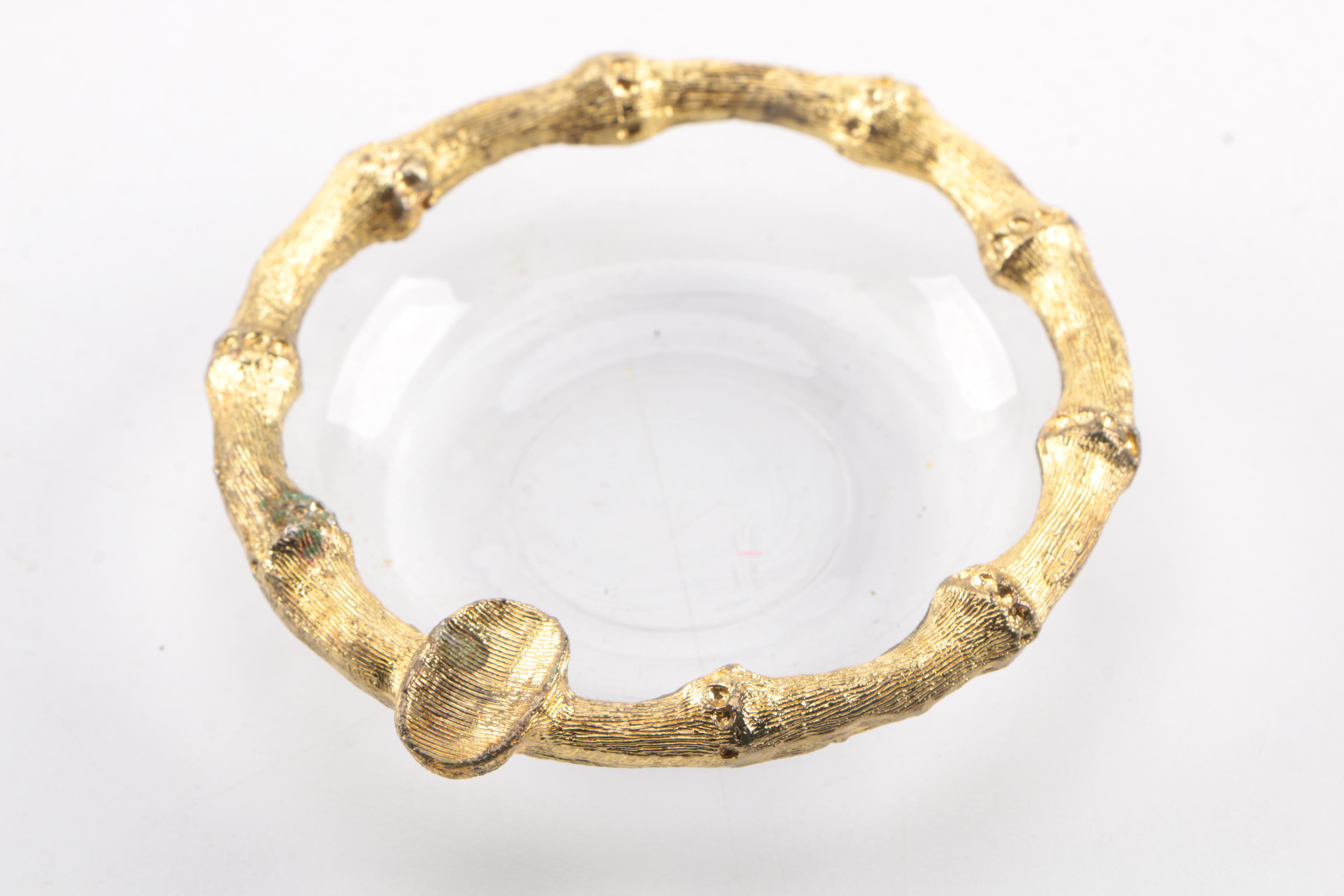 Vintage Chinoiserie Style Ash Receivers with Match Box Covers