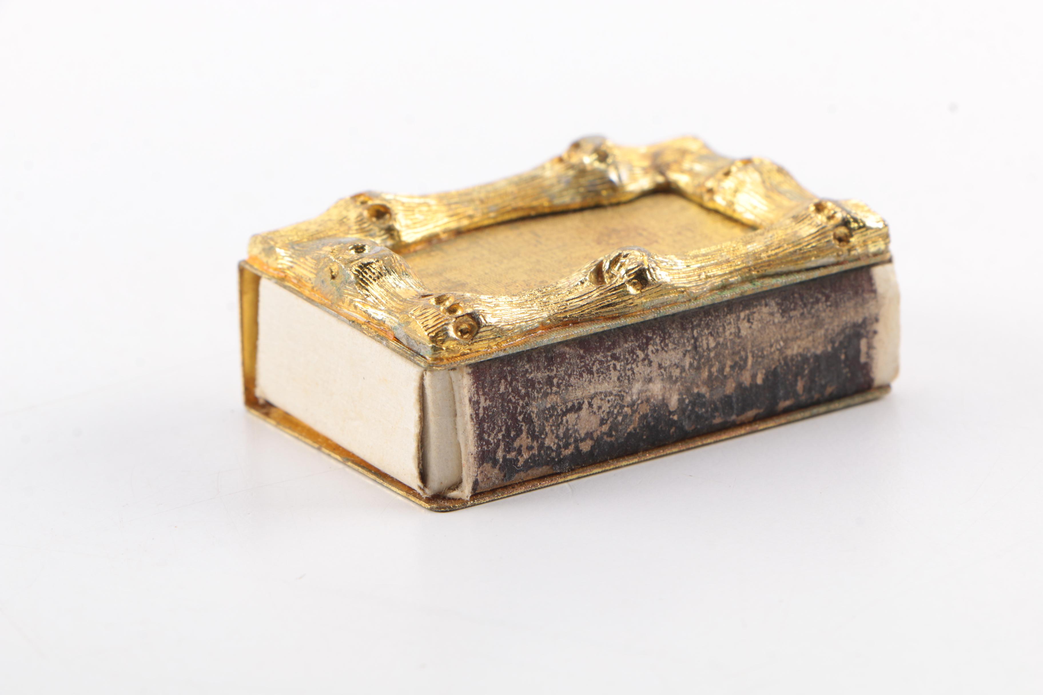 Vintage Chinoiserie Style Ash Receivers with Match Box Covers