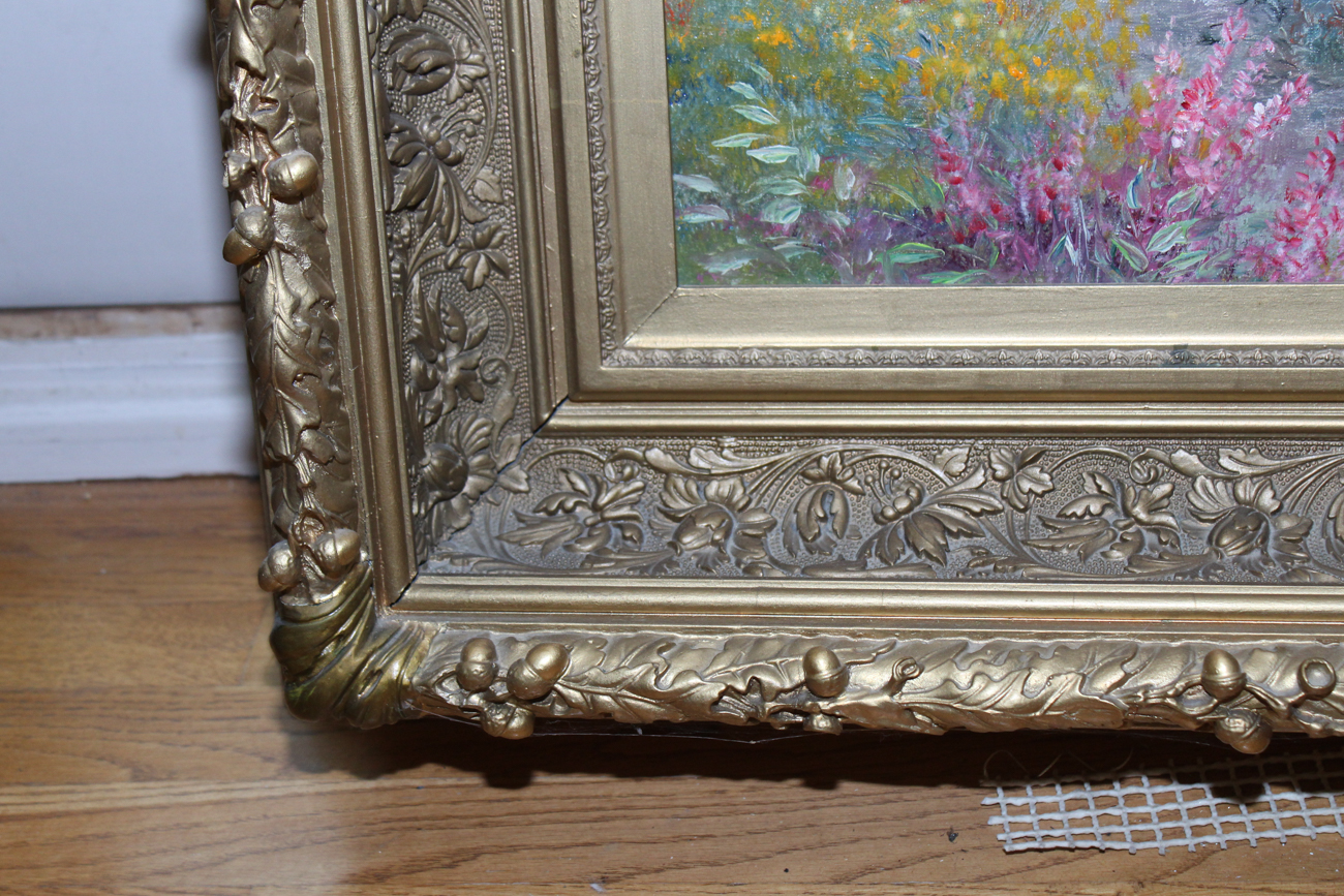 Ernestine Bucking Oil on Canvas "Picking Wildflowers"