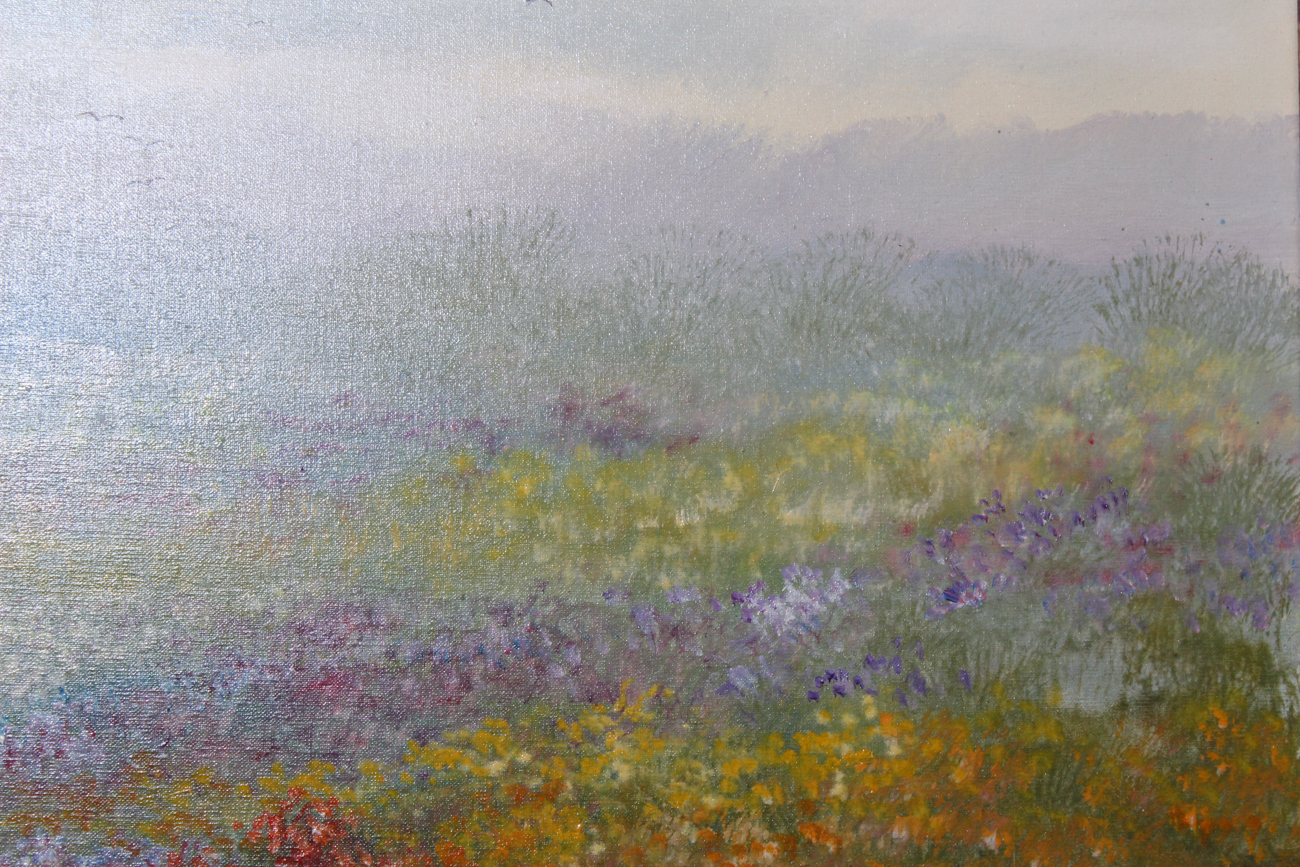 Ernestine Bucking Oil on Canvas "Picking Wildflowers"