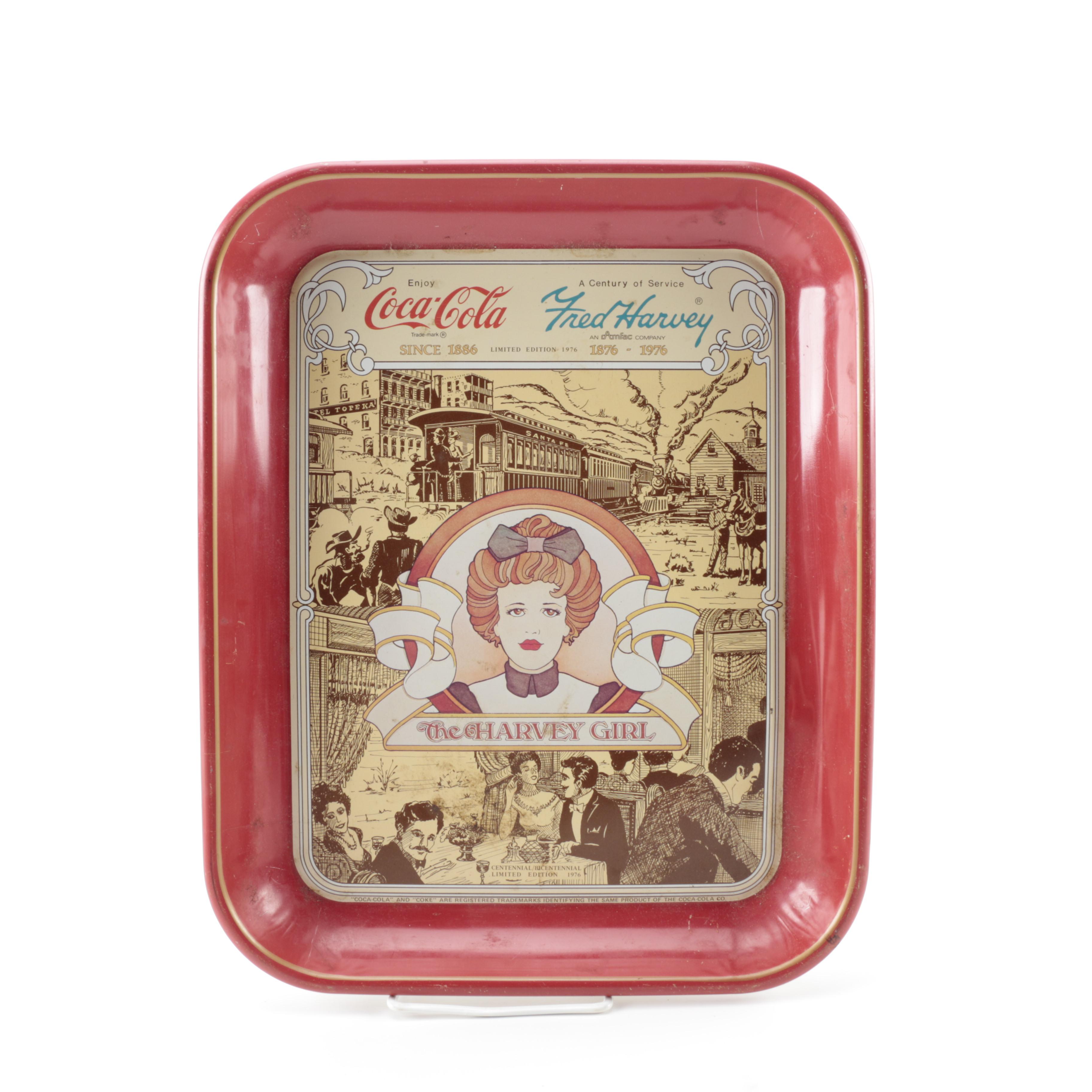 Limited Edition "Harvey Girl" Coca-Cola Tray