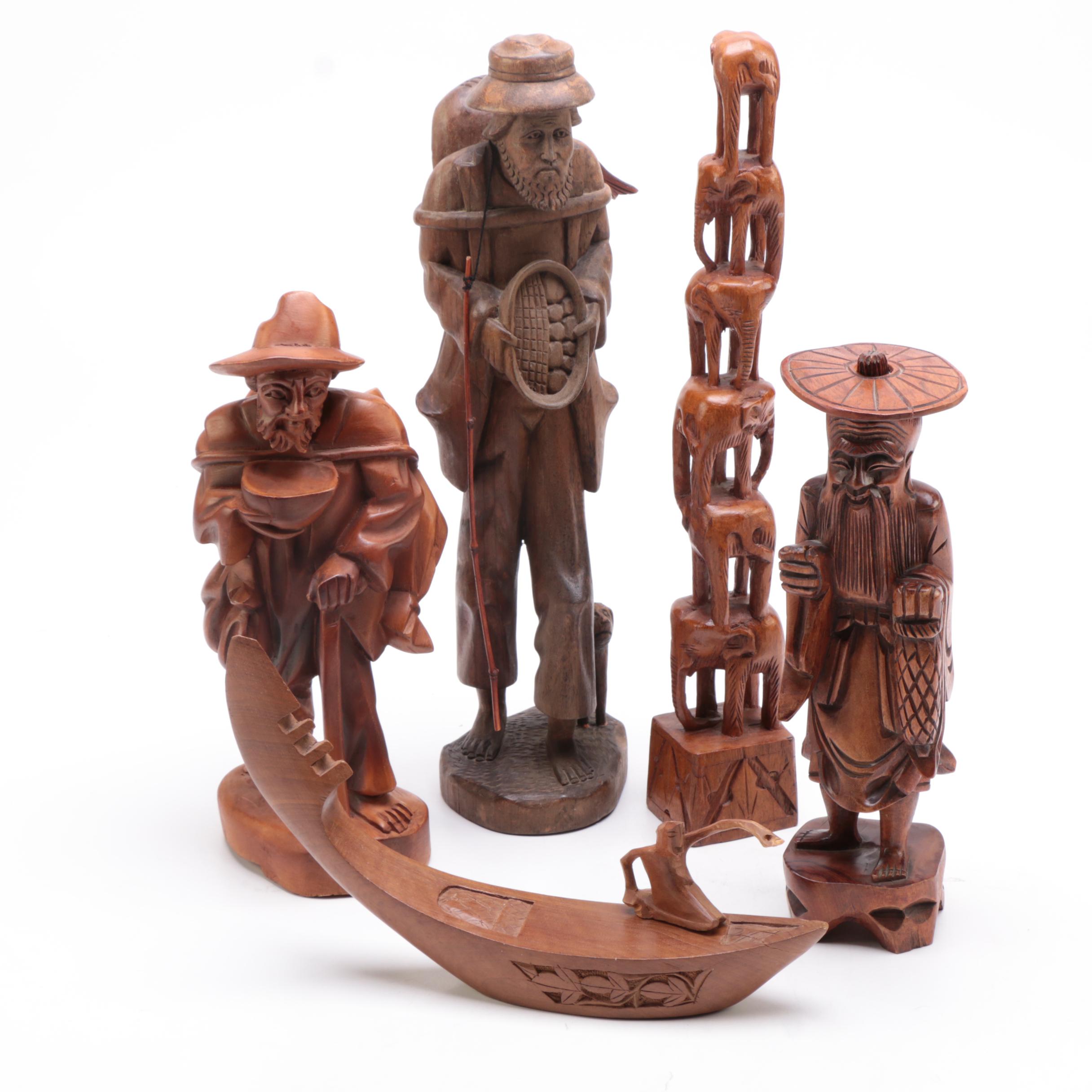 Hand Carved Wooden Figurines