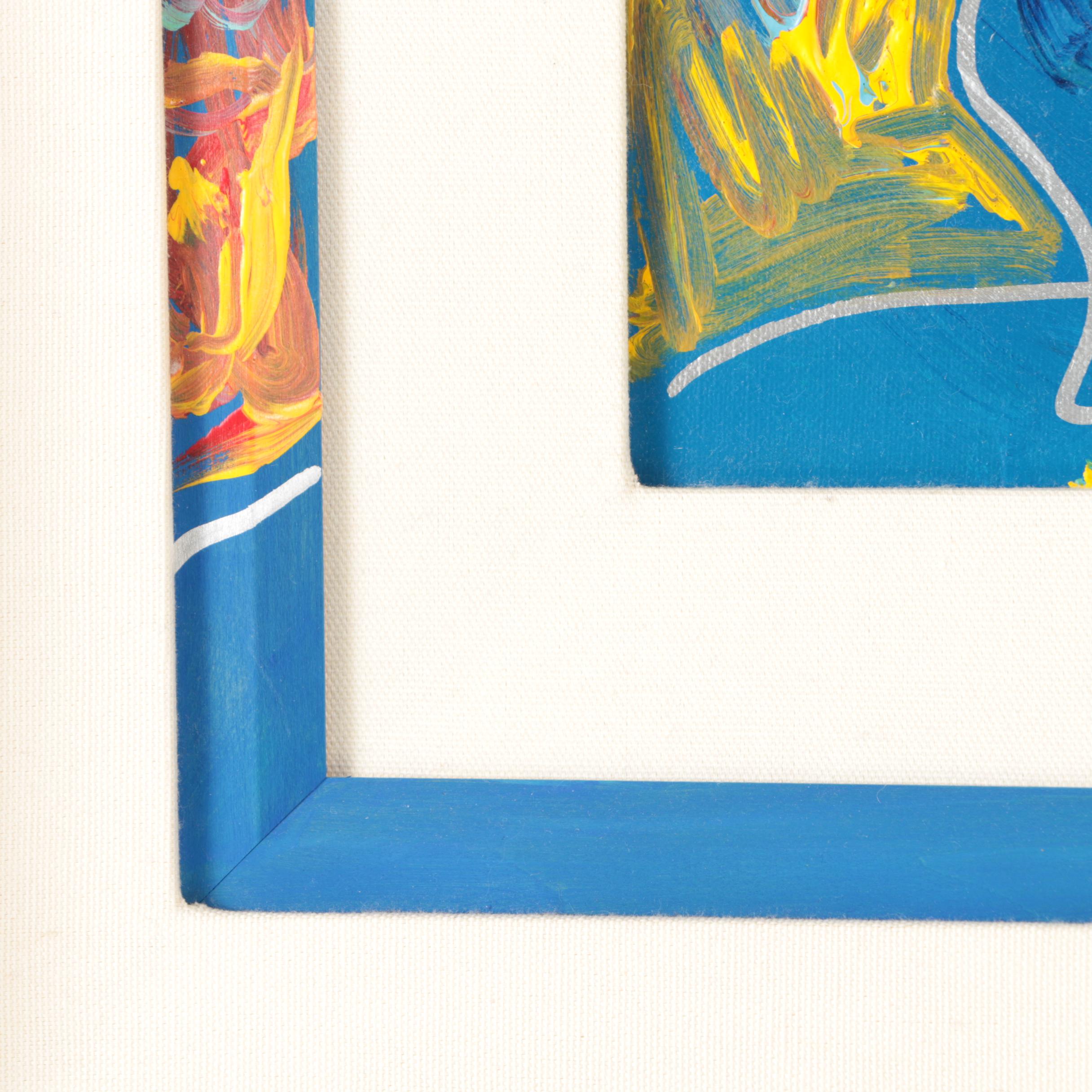 Peter Max Hand-Embellished Lithographic Print of Donald Duck