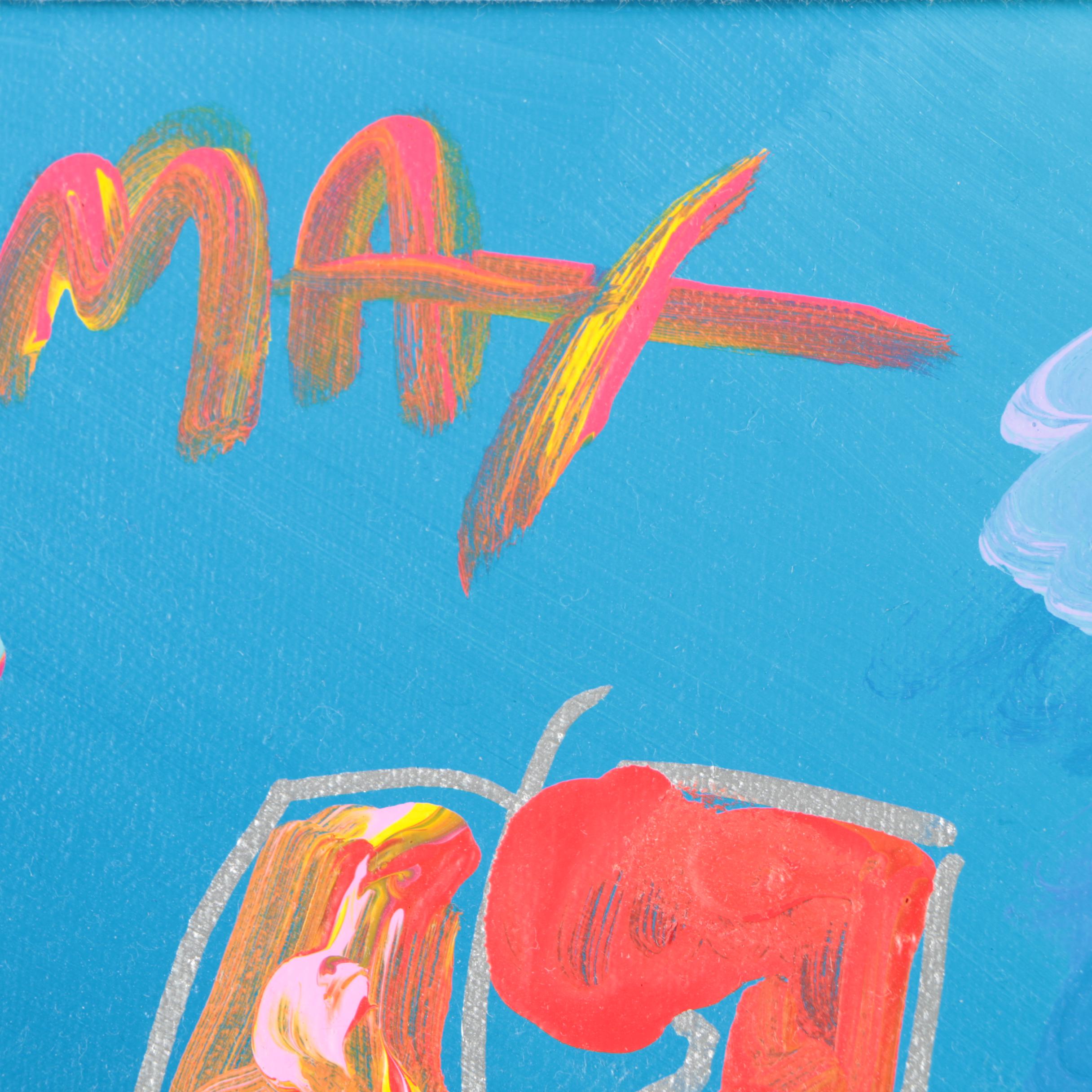 Peter Max Hand-Embellished Lithographic Print of Donald Duck