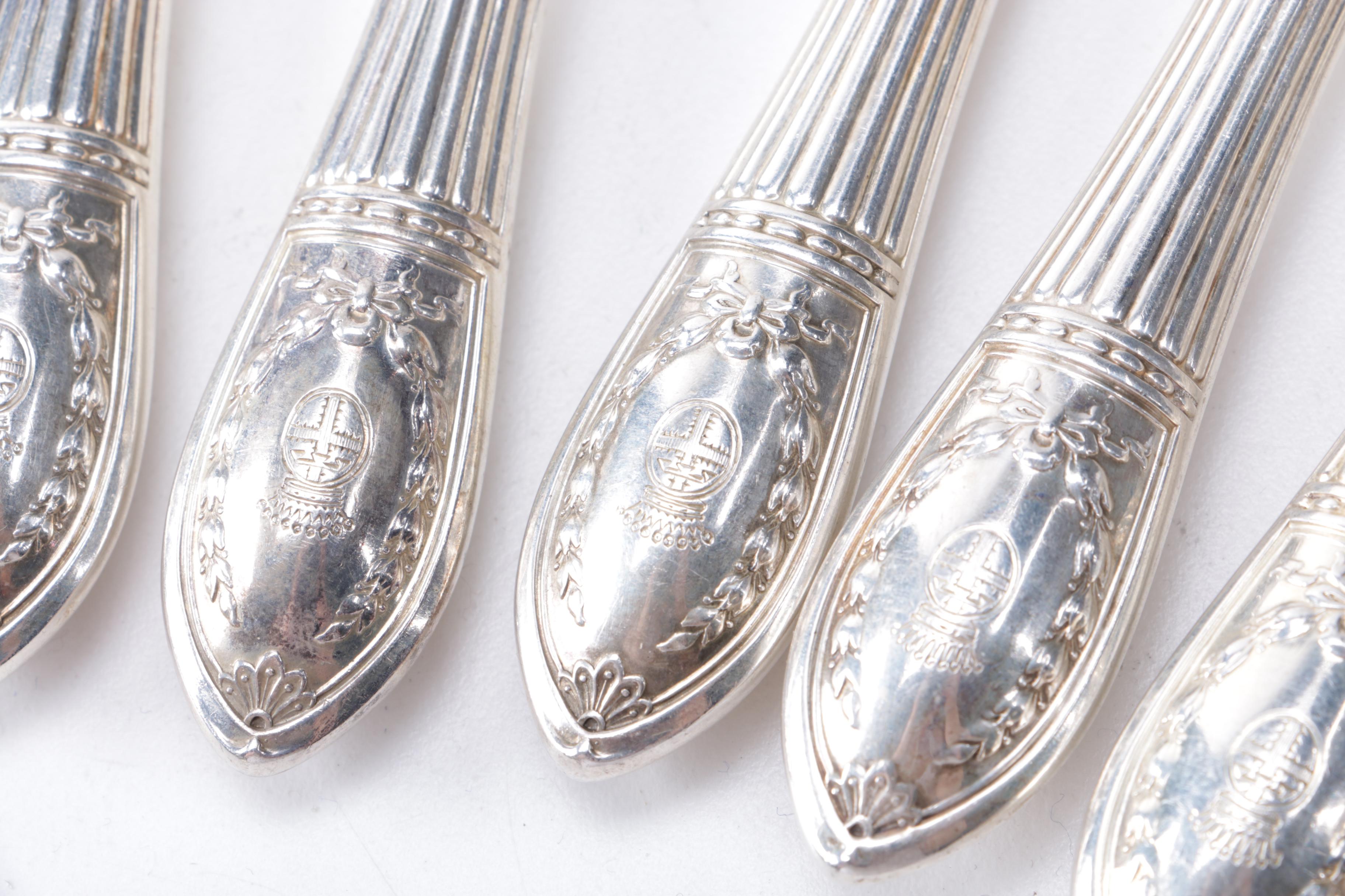 M. H. Wilkens & Söhne Sterling Silver Fish Flatware Set
