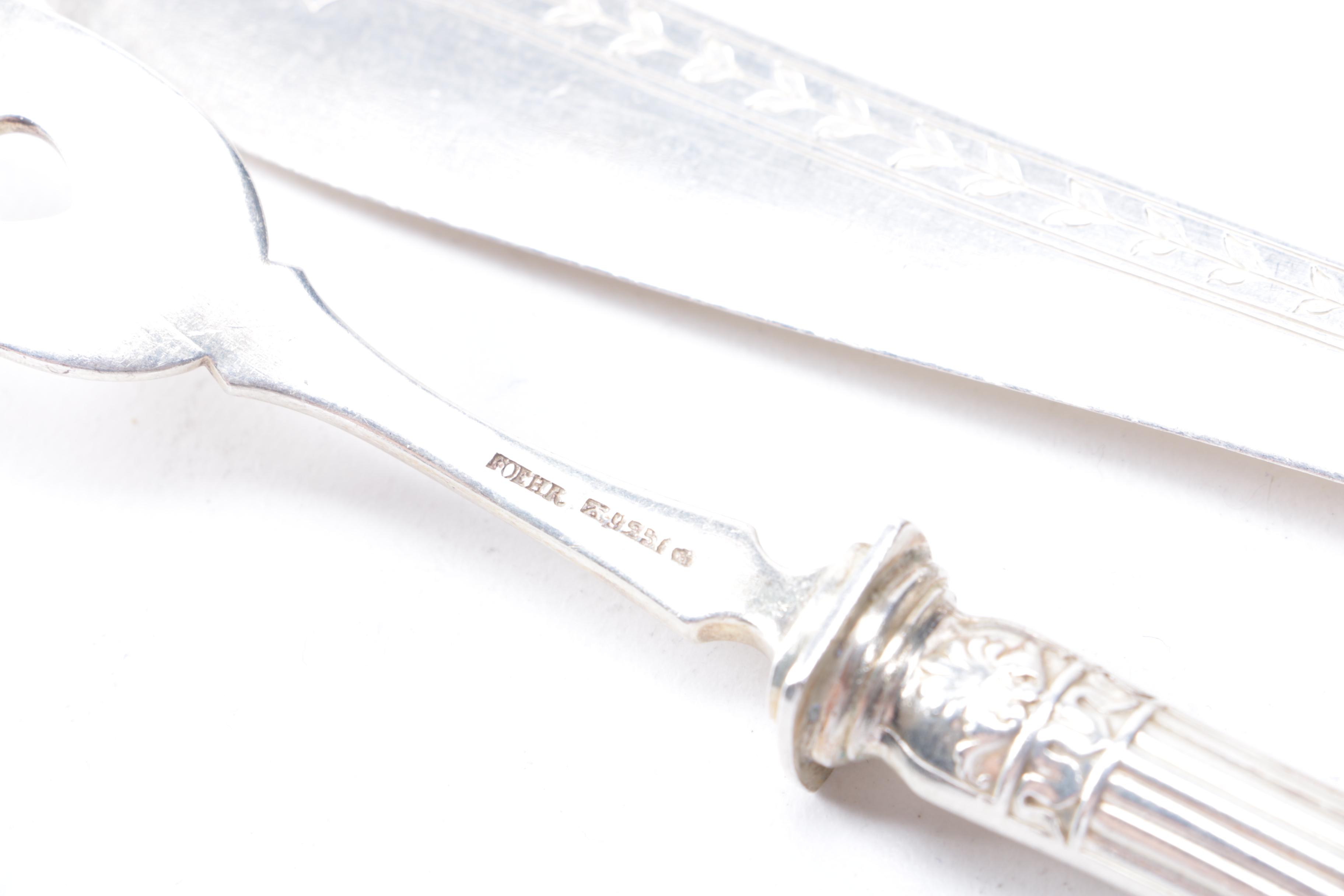 M. H. Wilkens & Söhne Sterling Silver Fish Flatware Set