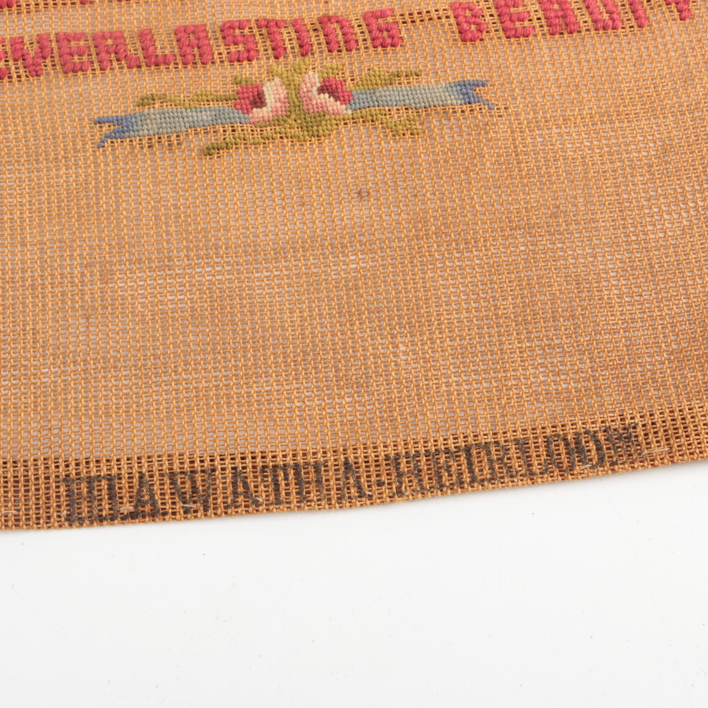 Vintage Needlepoint Samples and Kits