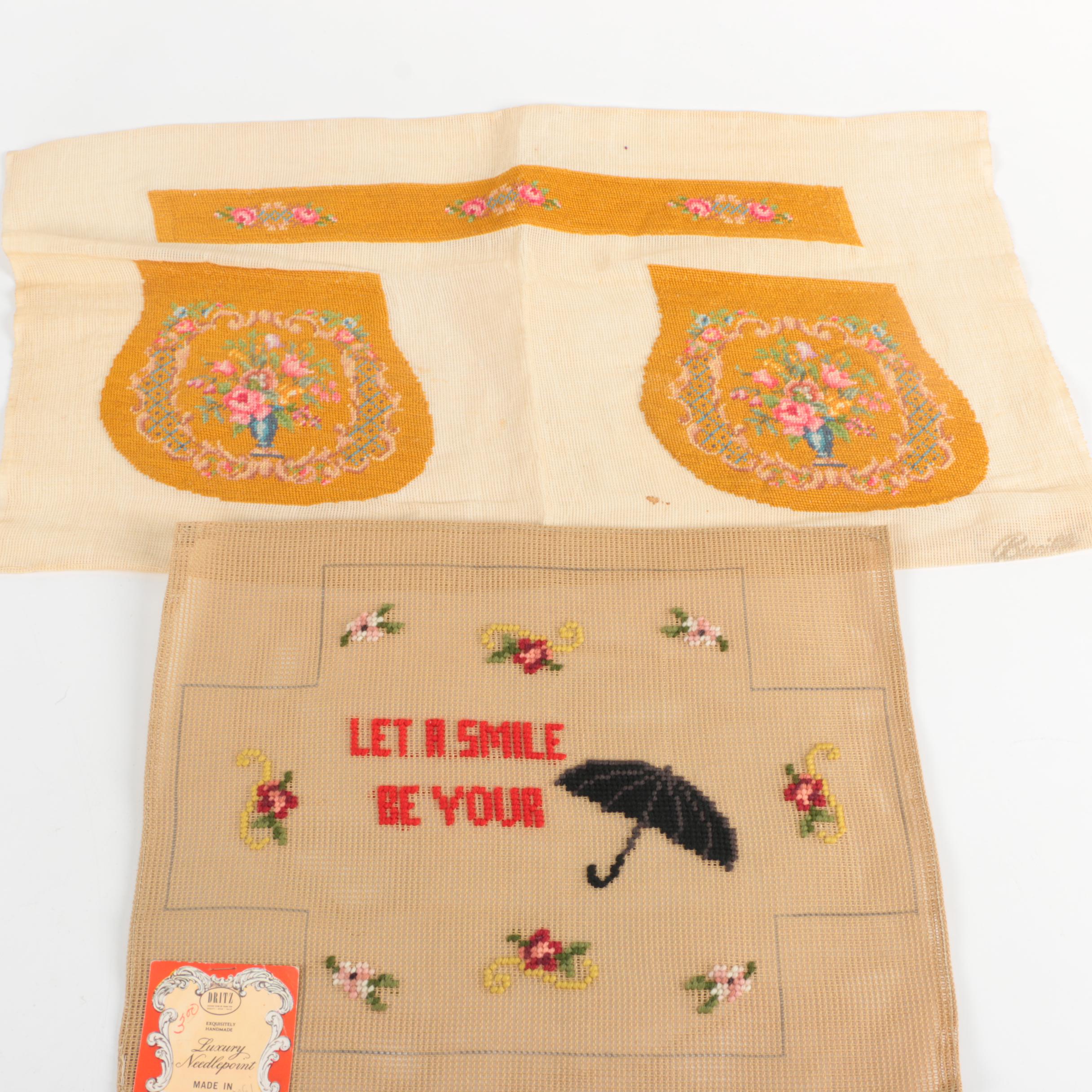 Vintage Needlepoint Samples and Kits